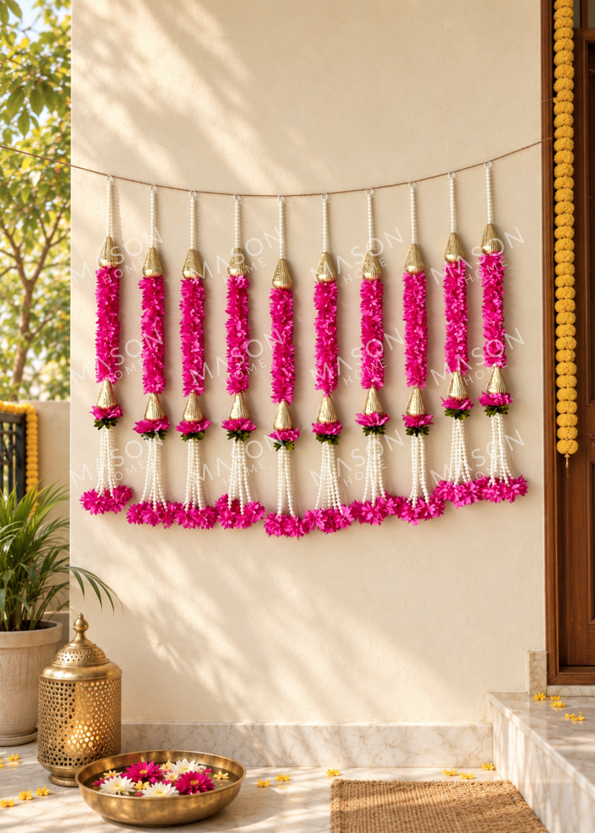 Festive Blush Royale Ladi - Set of 10