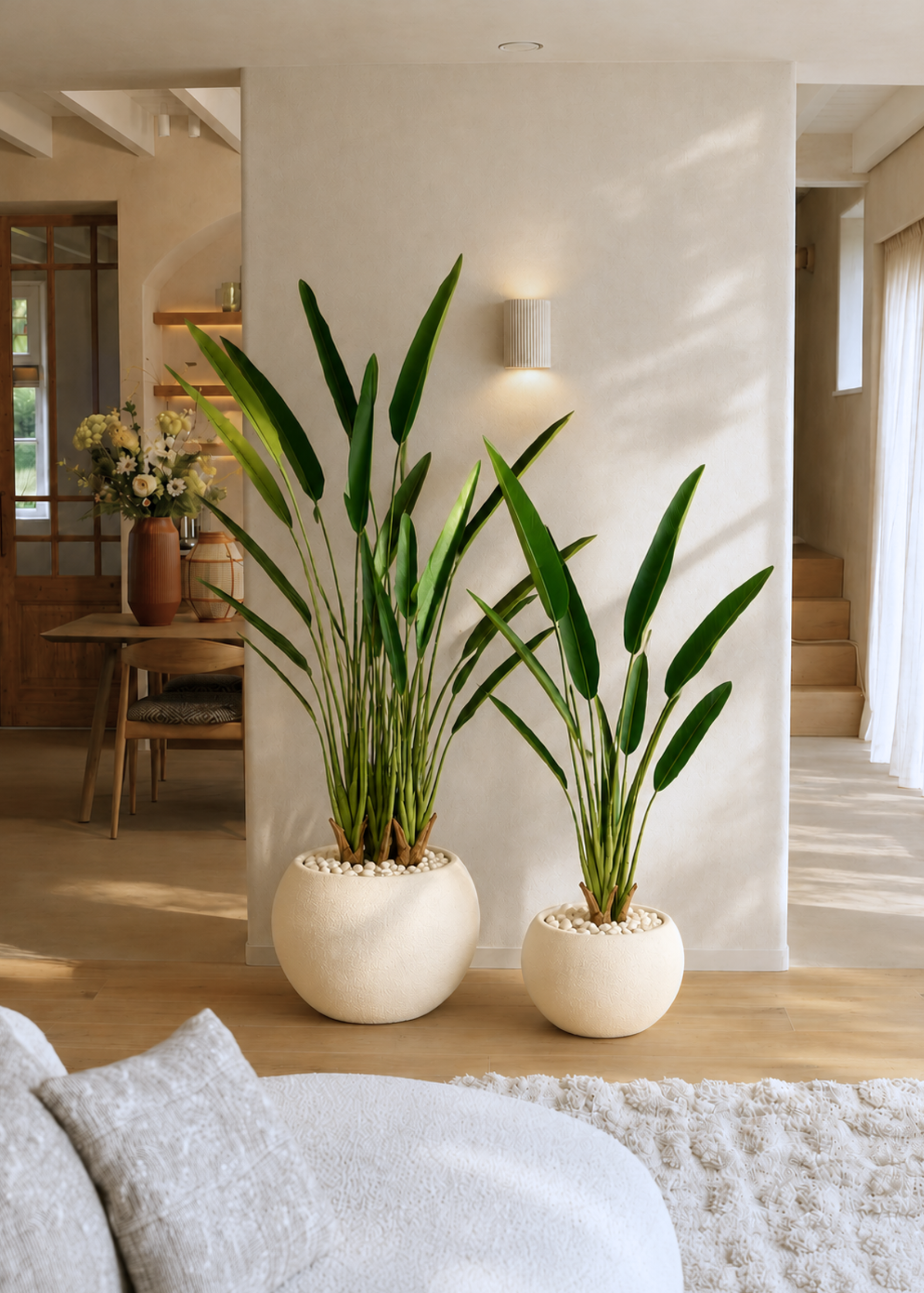 Artificial Slim Travellers Palm Plant - 3 Feet