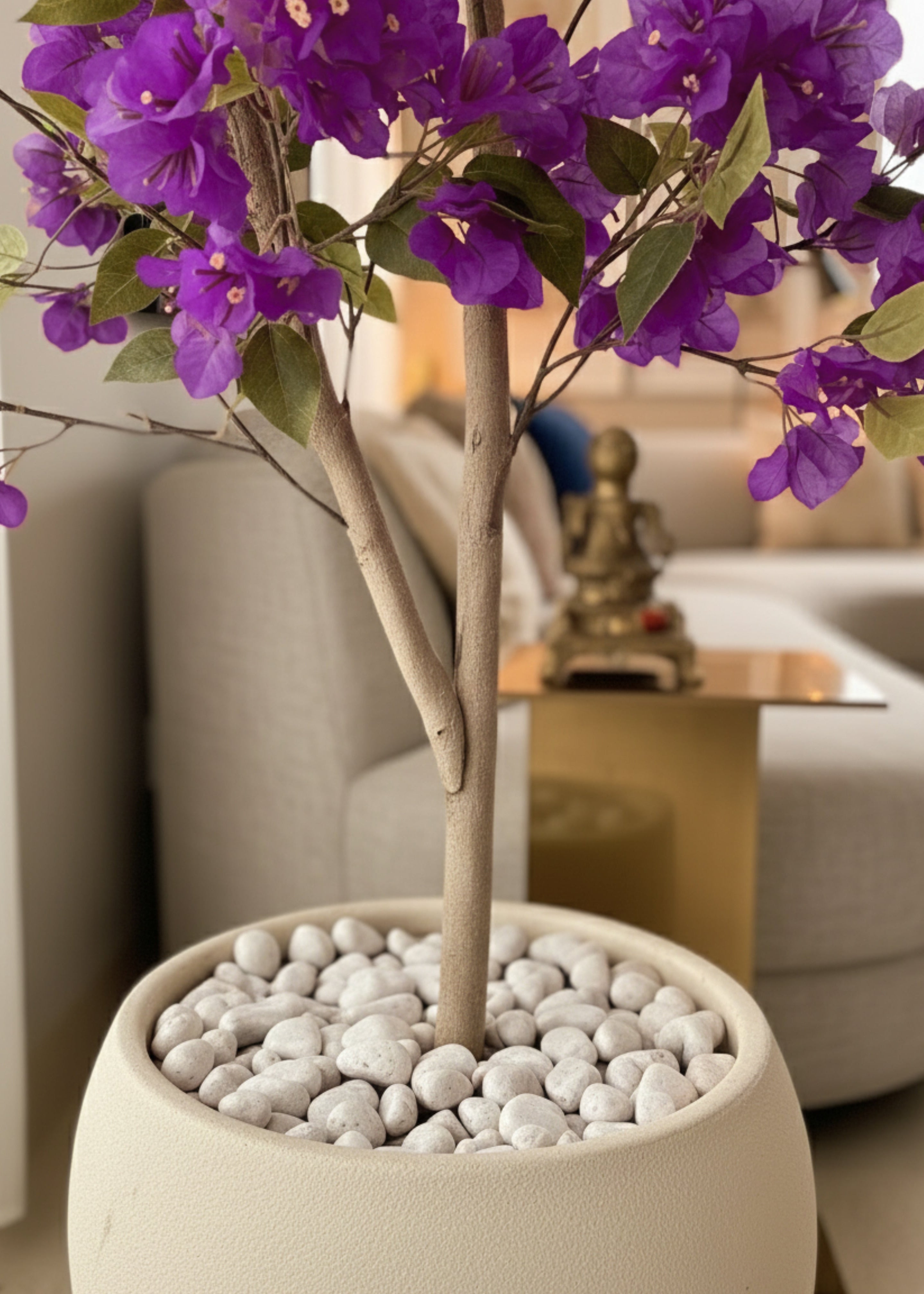 Artificial Purple Bougainvillea Plant - 4 Feet