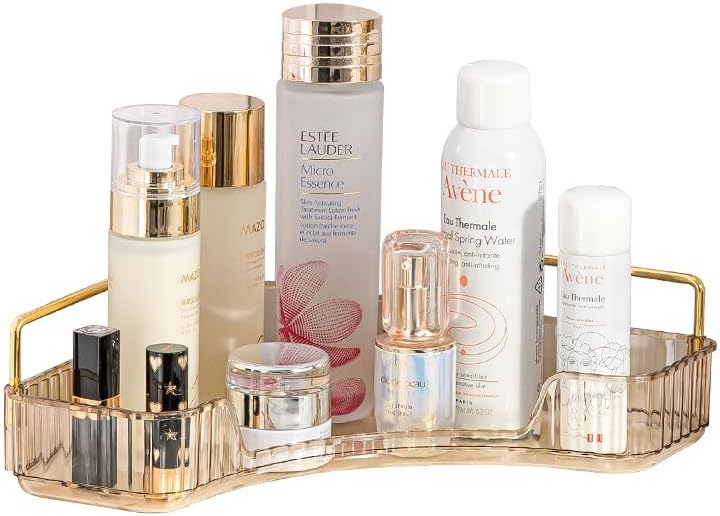 Corner Cosmetic Storage Rack - Amber