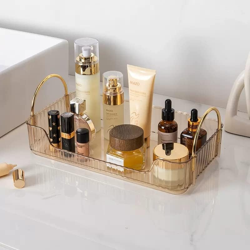 Countertop Cosmetics Storage Tray - Amber