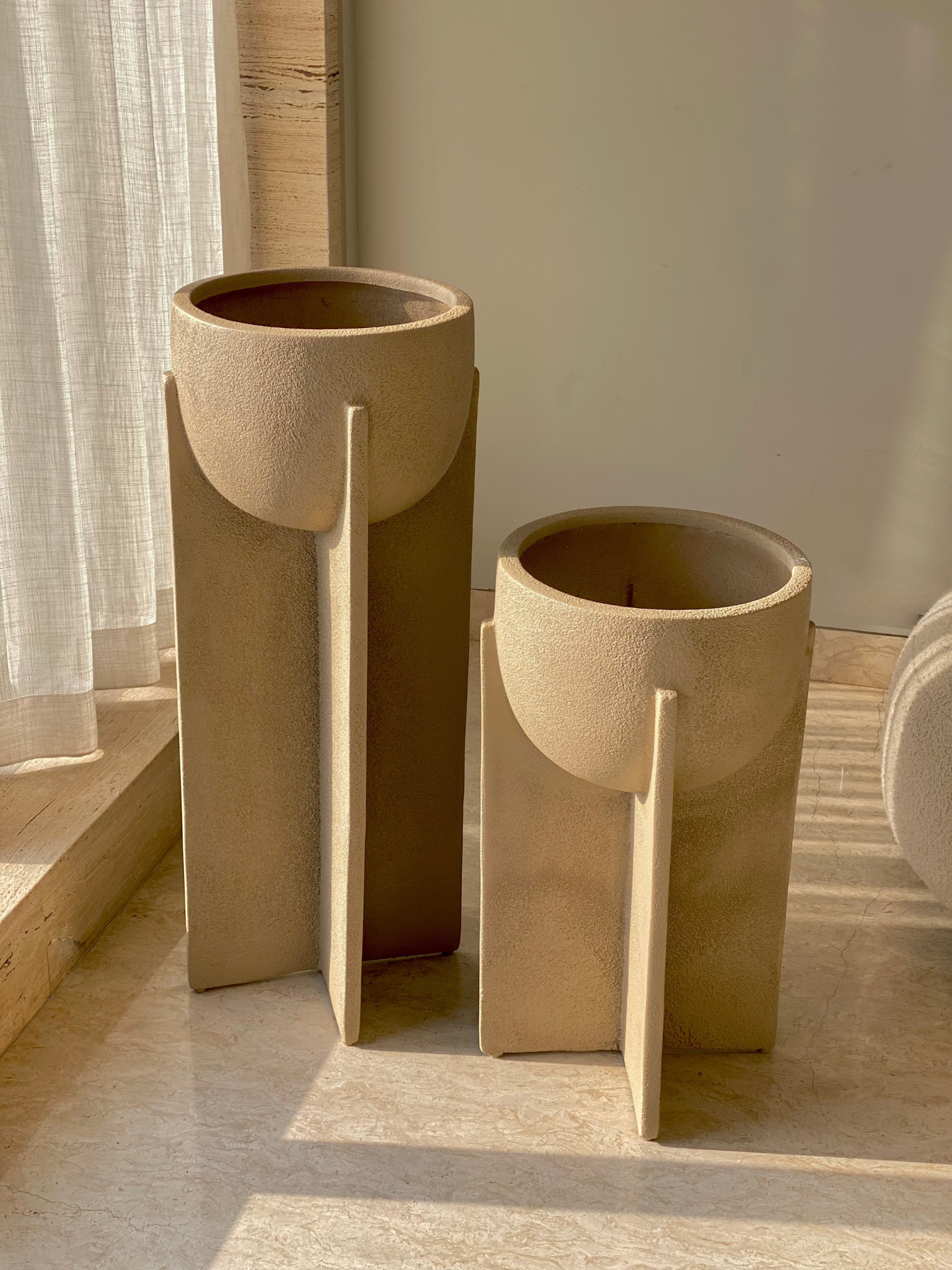 Arcadia Planters - Beige