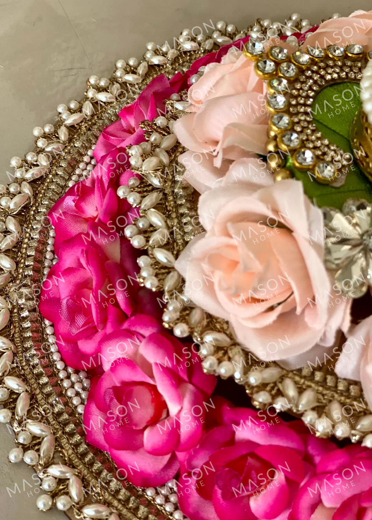 Festive Royal Blossom I Artifical Rangoli
