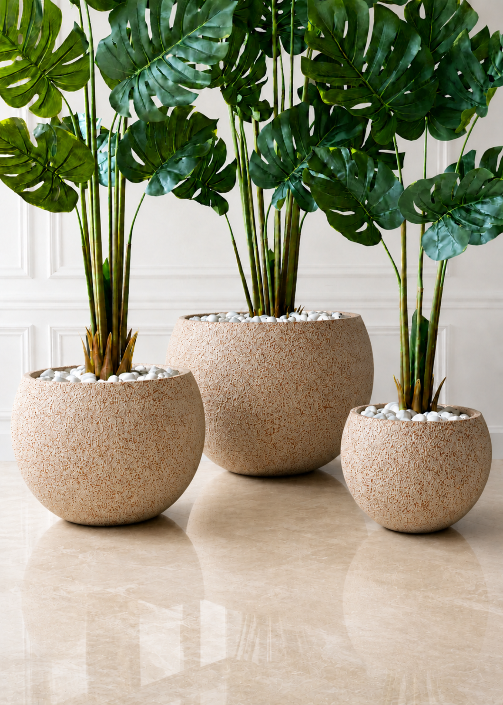 Lithos Planters - Raw Terracotta