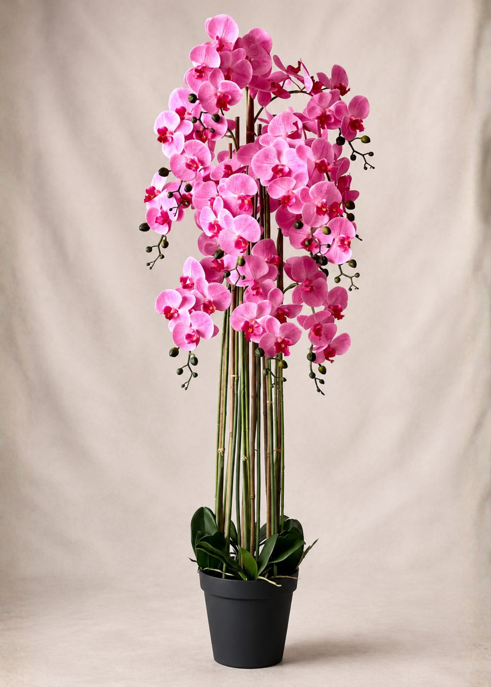 Artificial Pink Orchid Bloom Plant - 5 Feet