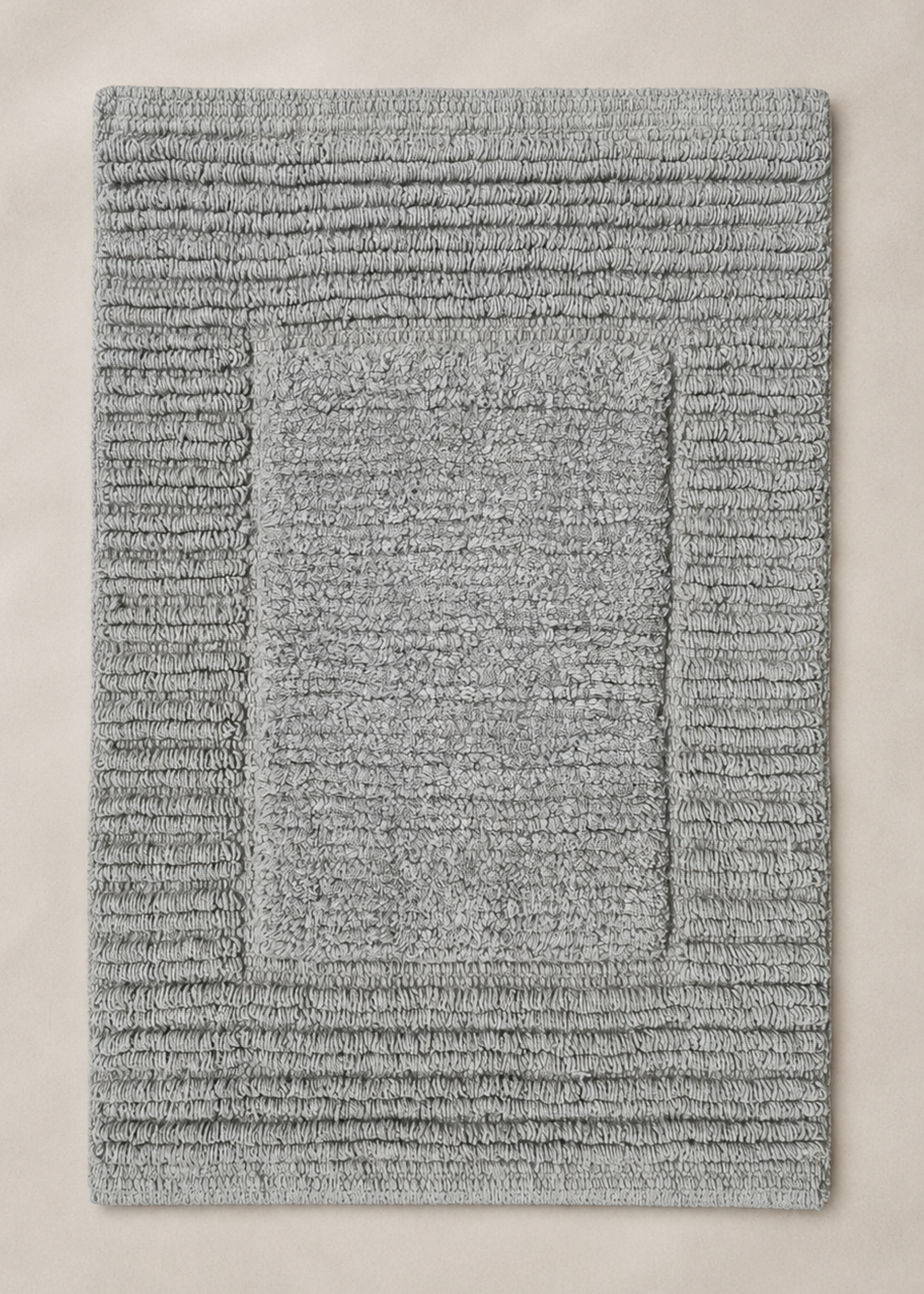 Mysa Anti Slip - Woven - Cotton Bath Mat - Grey - 45 x 30 cm