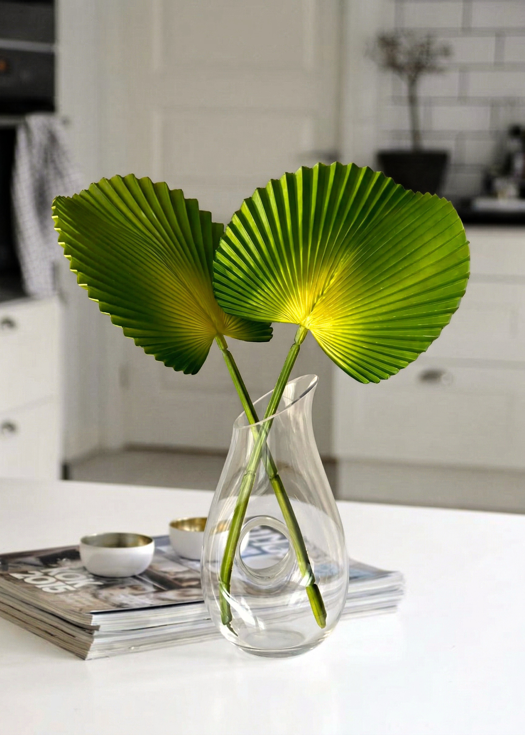 Artificial Fam Palm Sticks - Set of 2