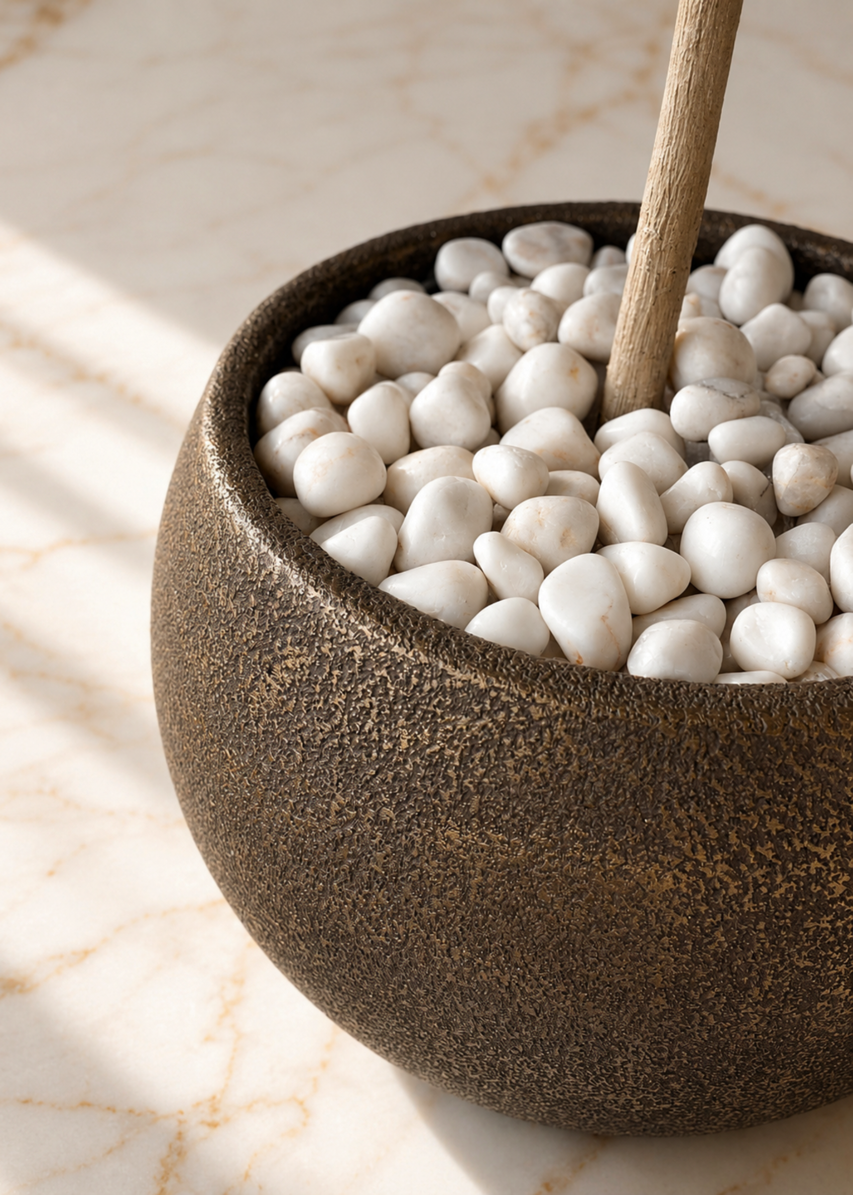 Pebbles – White Polished Stones