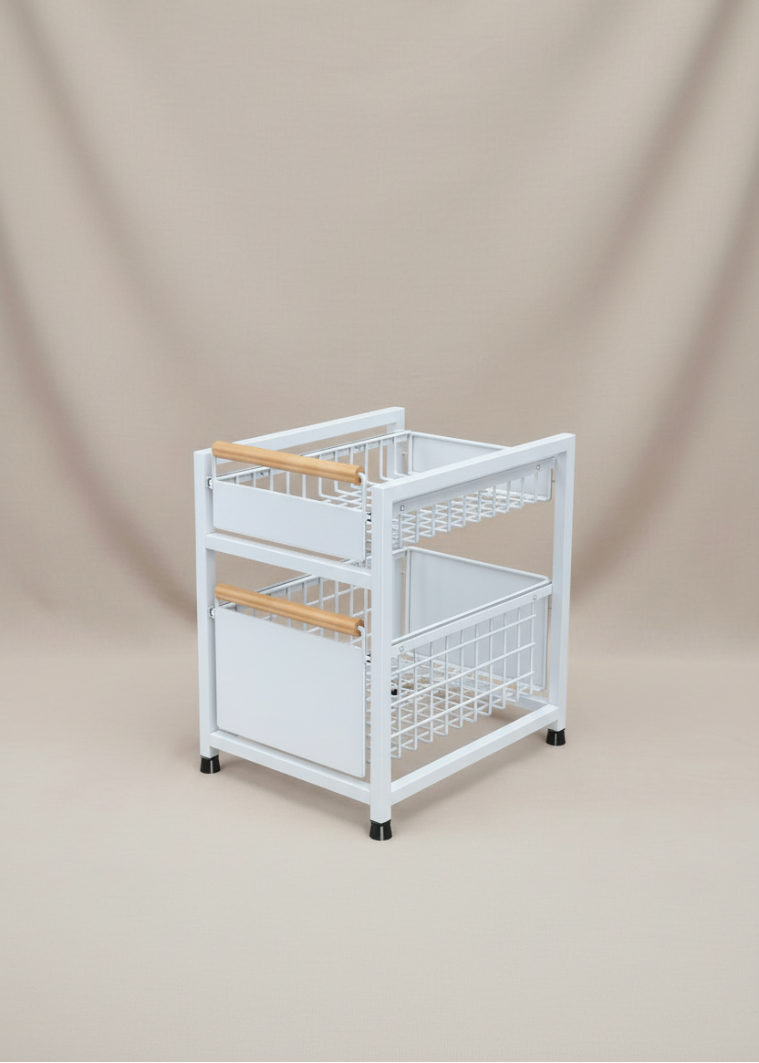 Pull Out Drawer Double - Big (White)