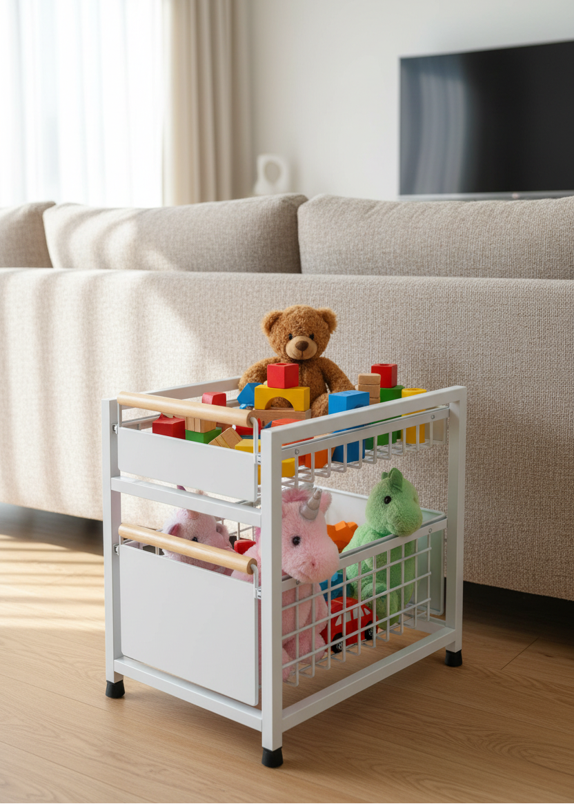 Pull Out Drawer Double - Big (White)