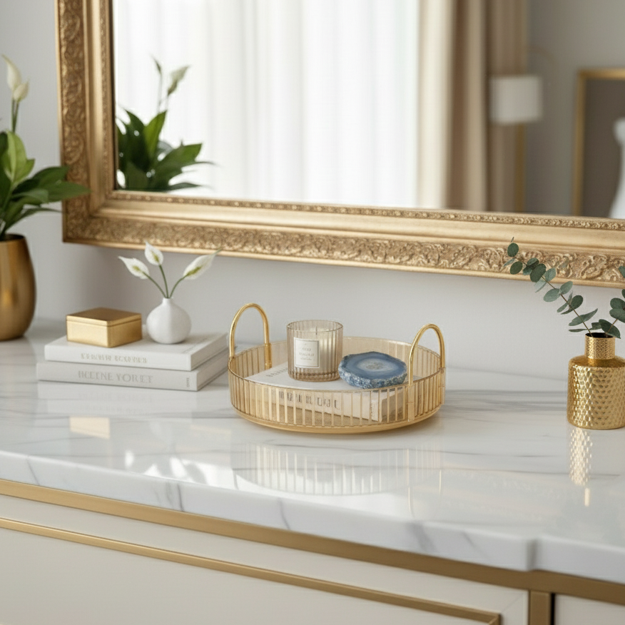 Rotating Makeup Organiser - Amber