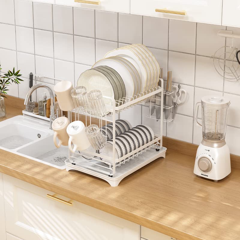 Dish Rack Two Layer - White