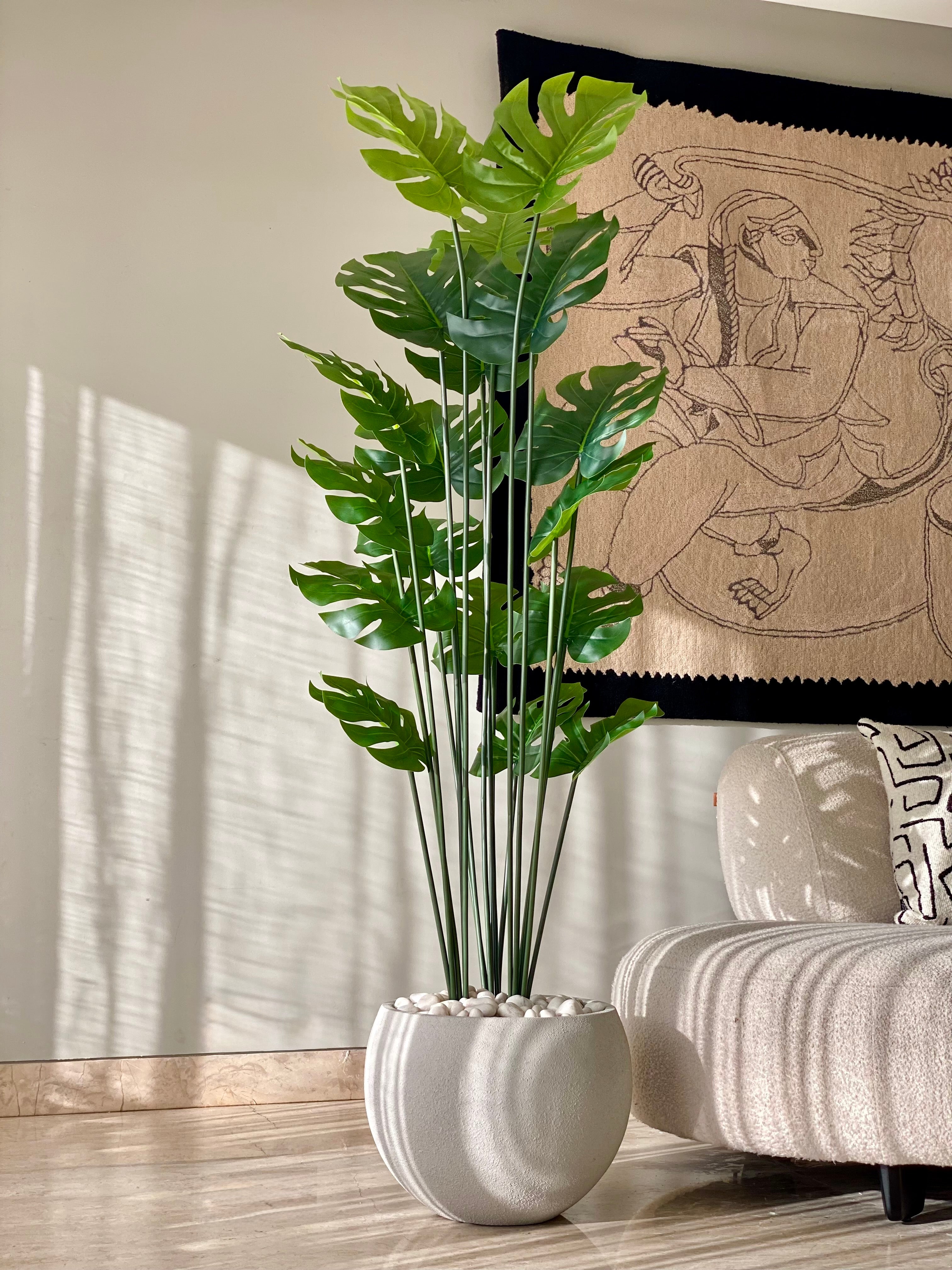 Artificial Lush Monstera Plant - 6 Feet