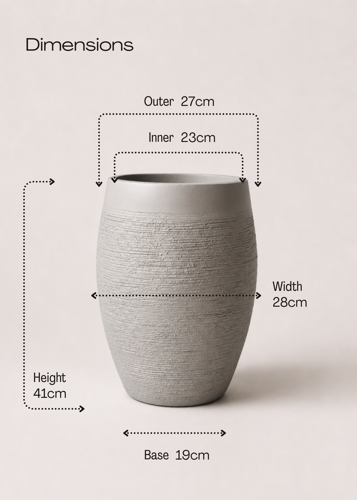 Meadow Planter Beige