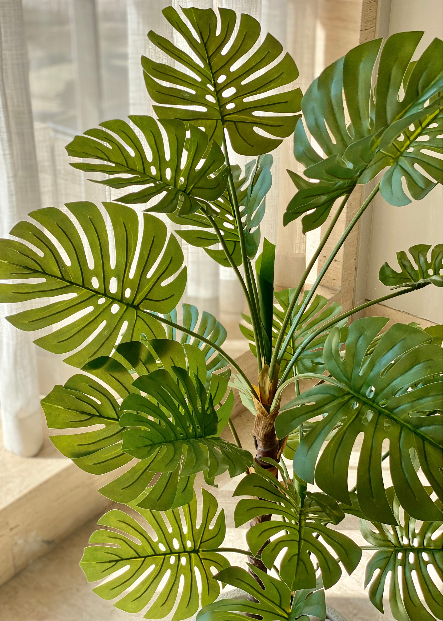 Artificial Dual Monstera Plant - 4 Feet