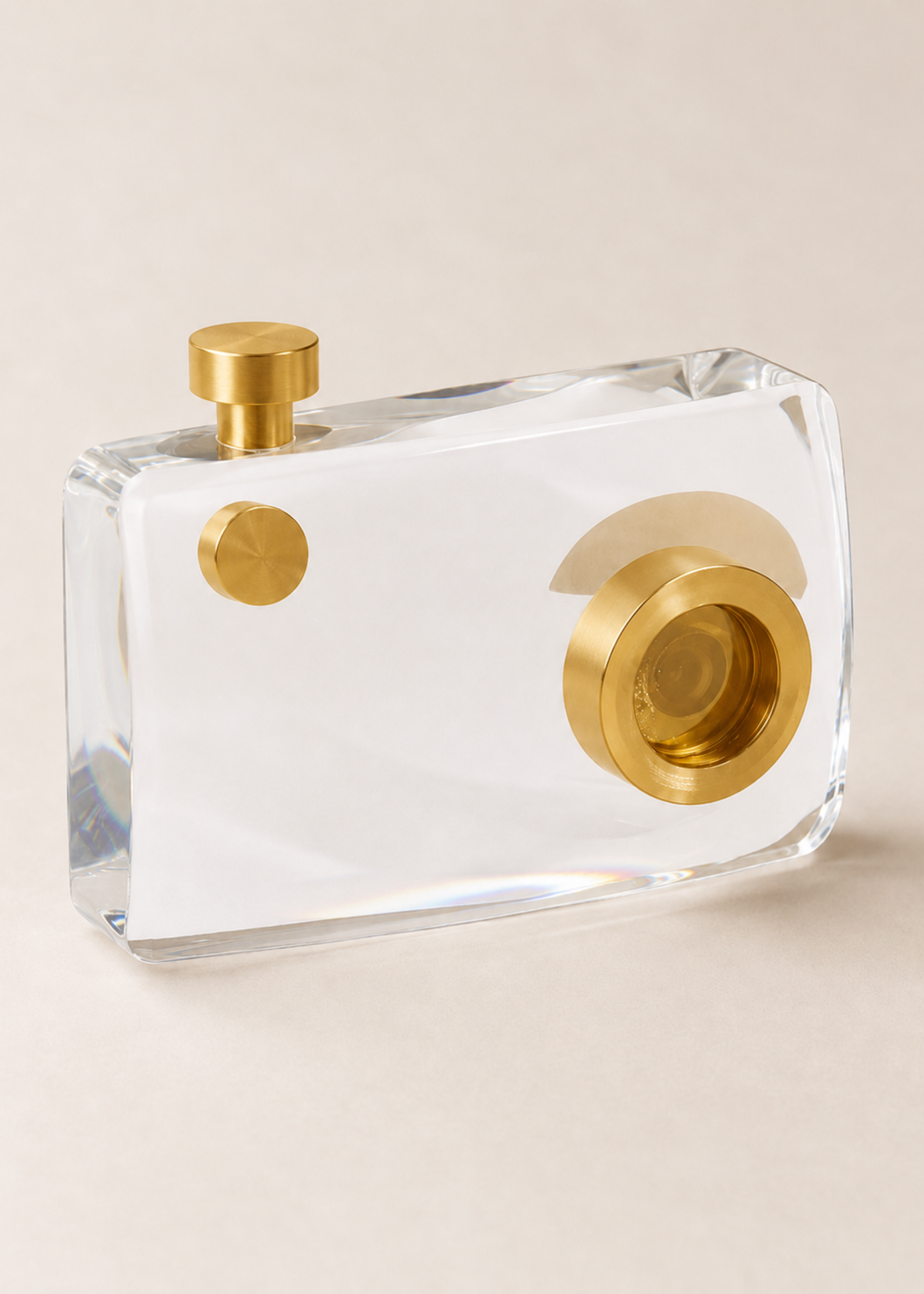 Crystal Camera Artefact - Gold (Large)