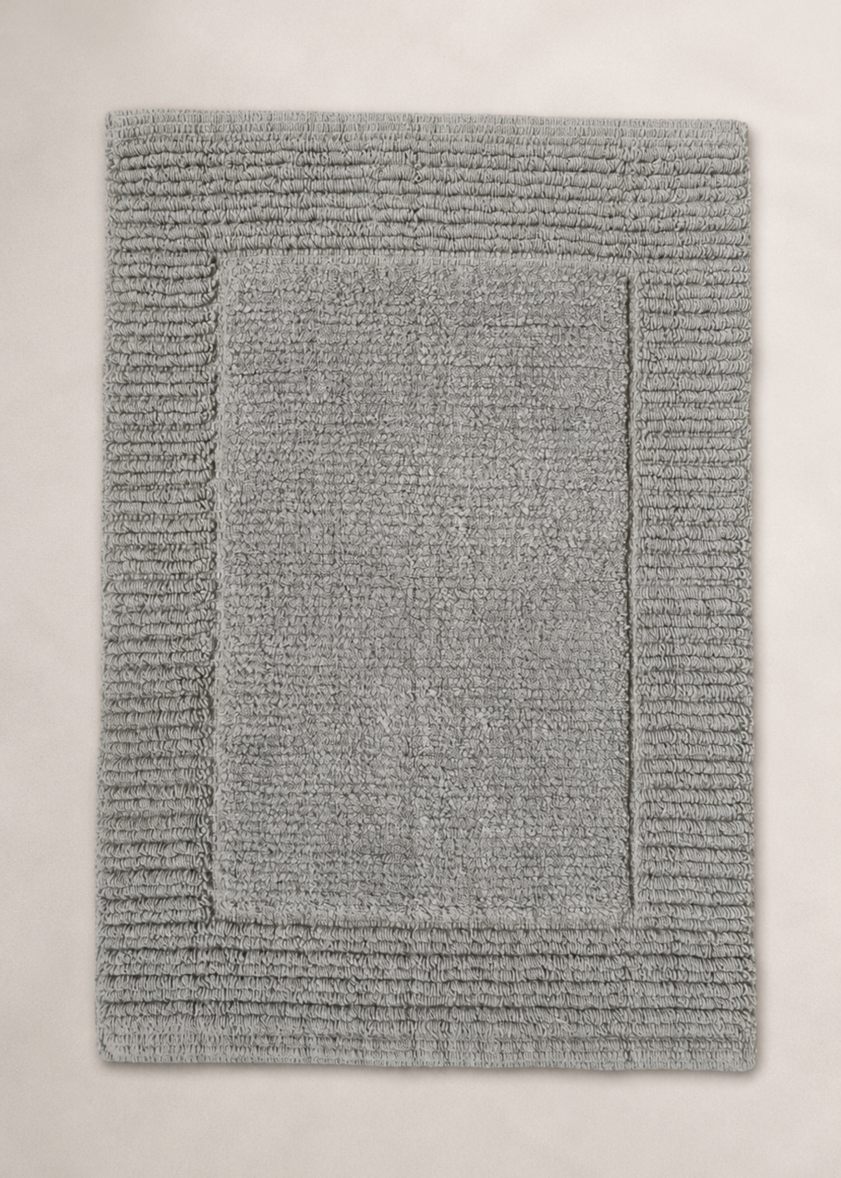 Mysa Anti Slip - Woven - Cotton - Bath Mat - Grey - 60 x 40 cm