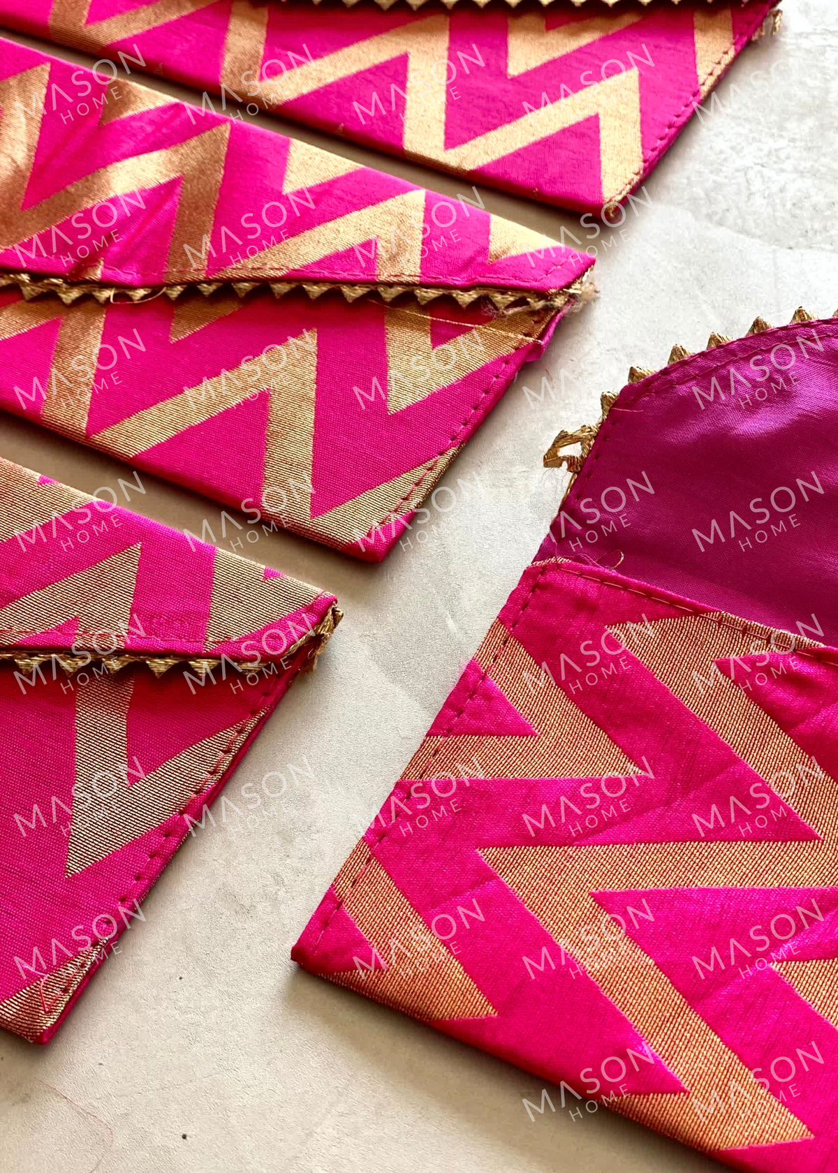 Festive Evara Envelope Dark Pink - Set of 5