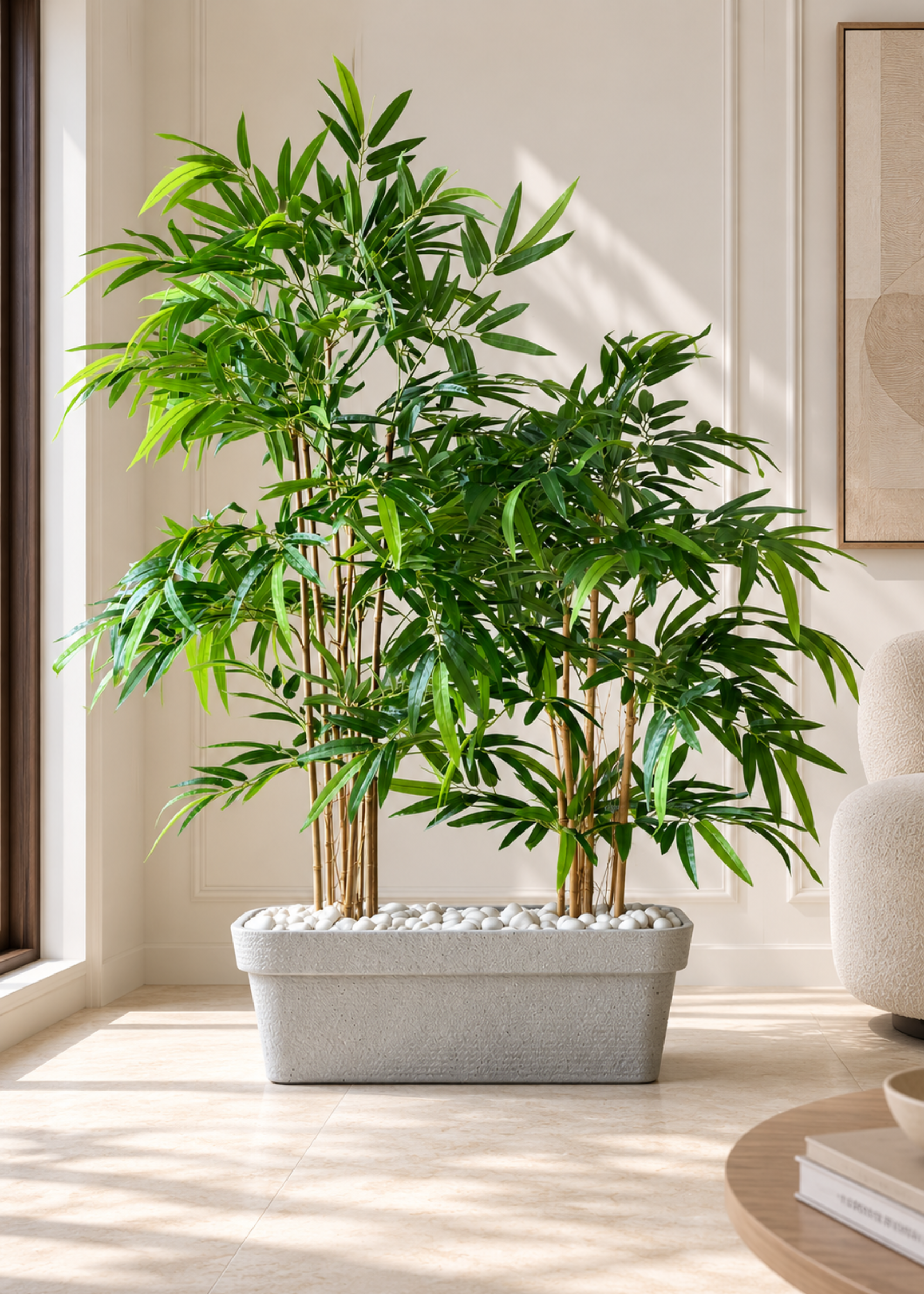 Viona Rectangle Planters - Light Grey