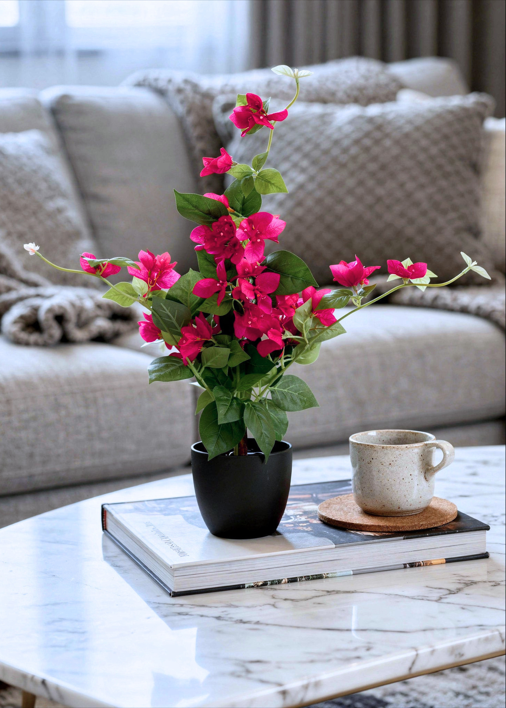 Artificial Bloom Bougainvillea Plant - 2.5 Feet