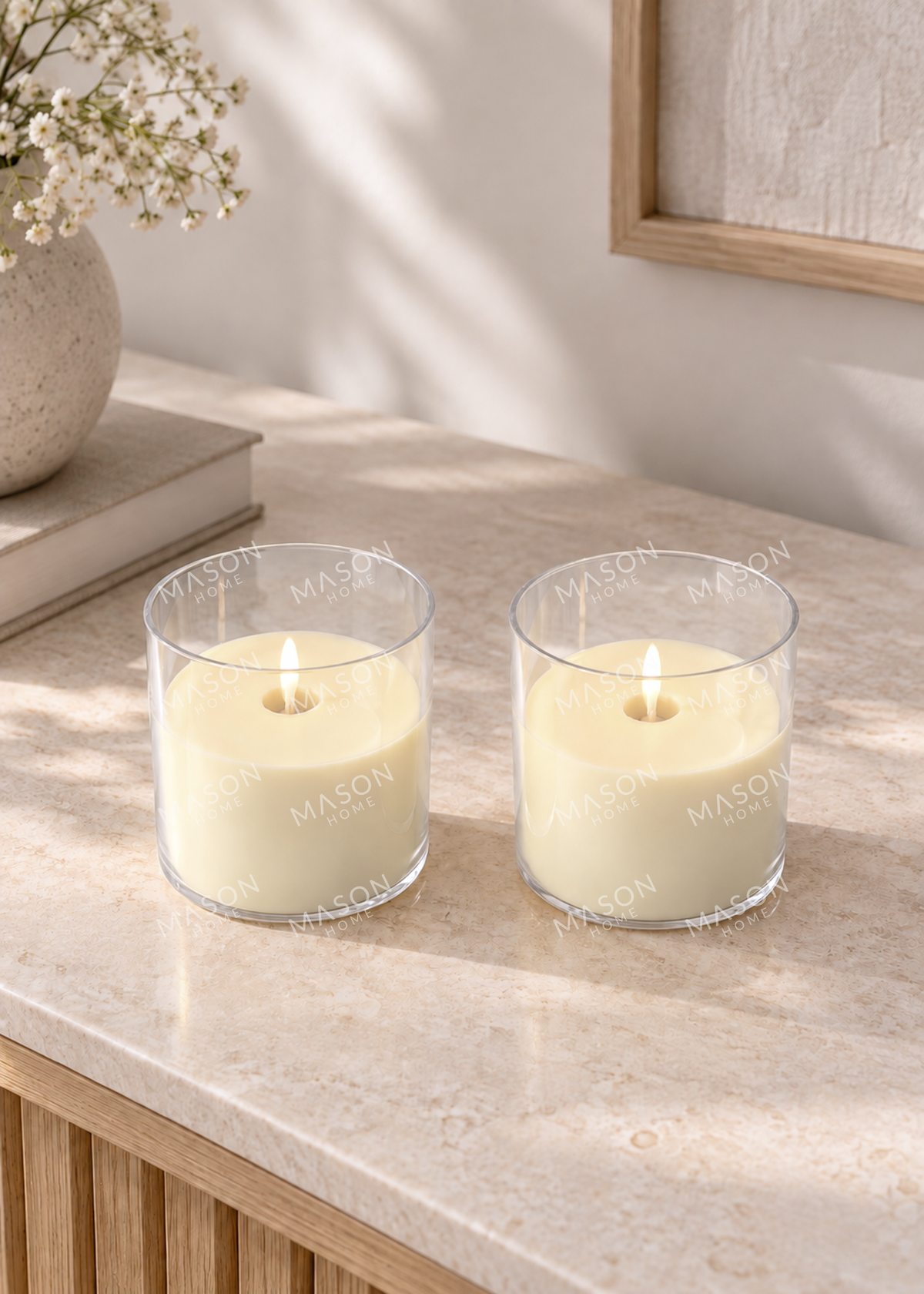 Glow LED Candle - Small (Set 2)