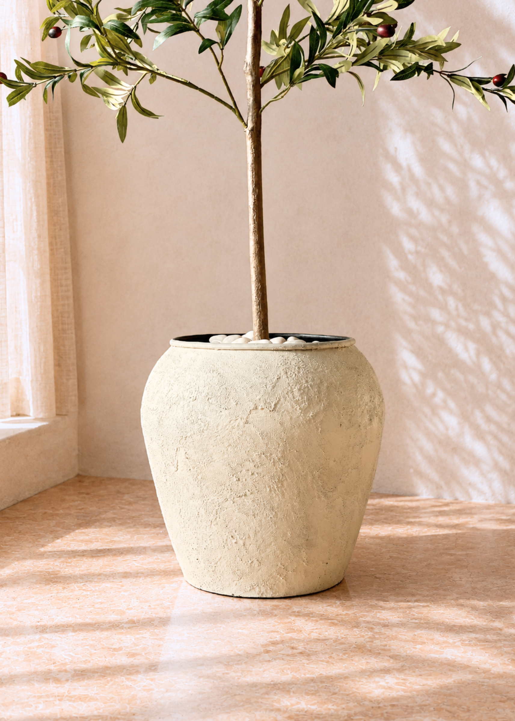 Mesa Planters - Rustic Ivory