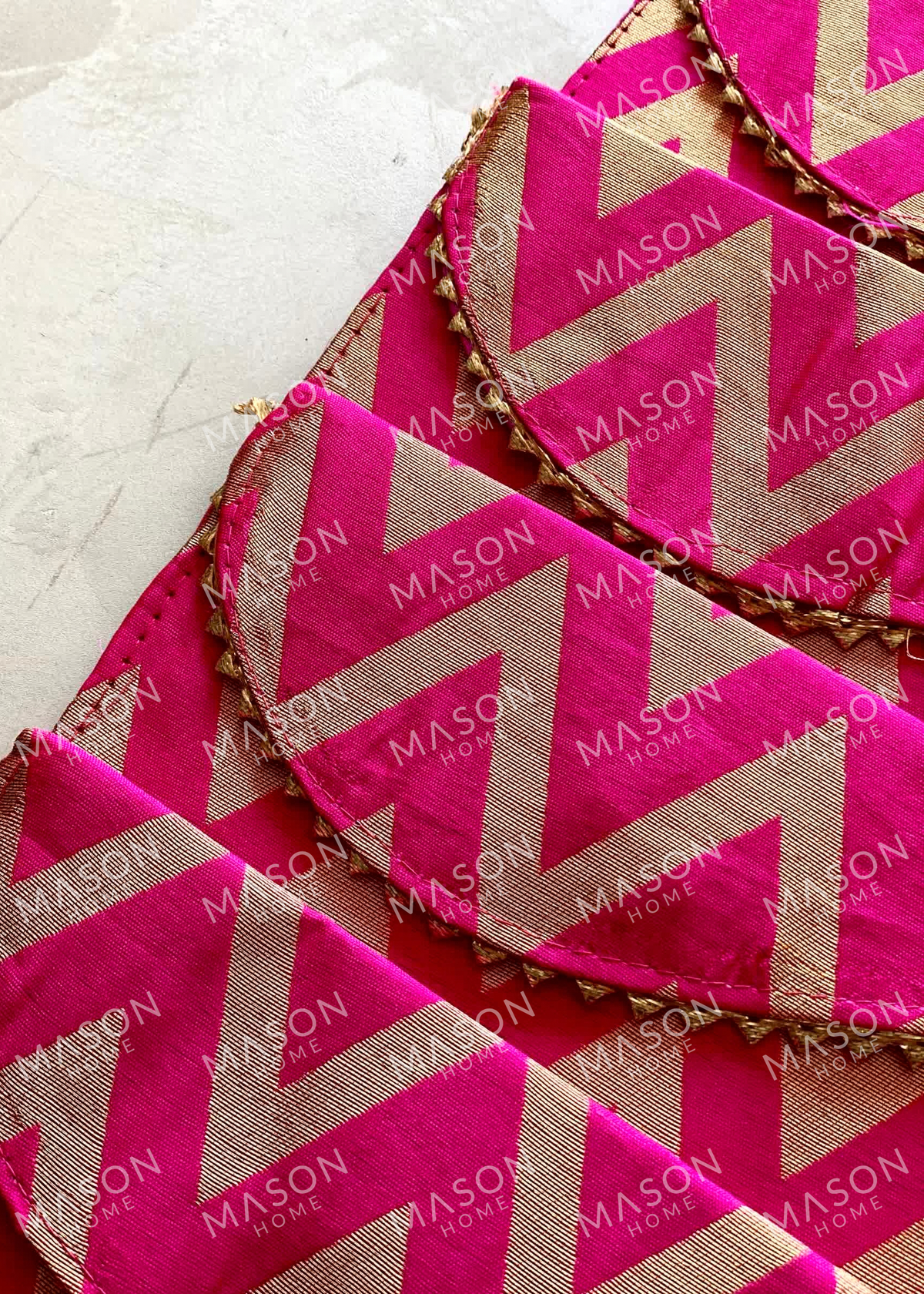 Festive Evara Envelope Dark Pink - Set of 5