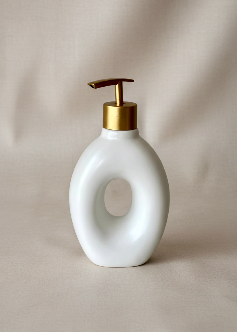 Orb Hollow Bathroom Dispenser - White