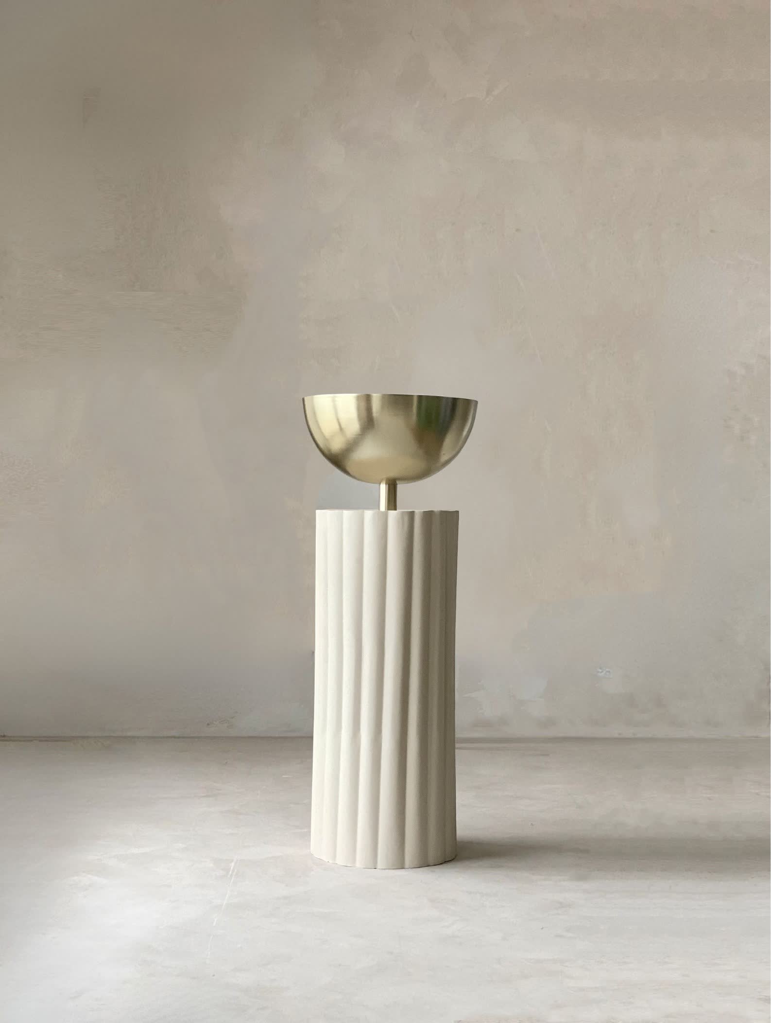 Sabi Fluted Planters - Beige