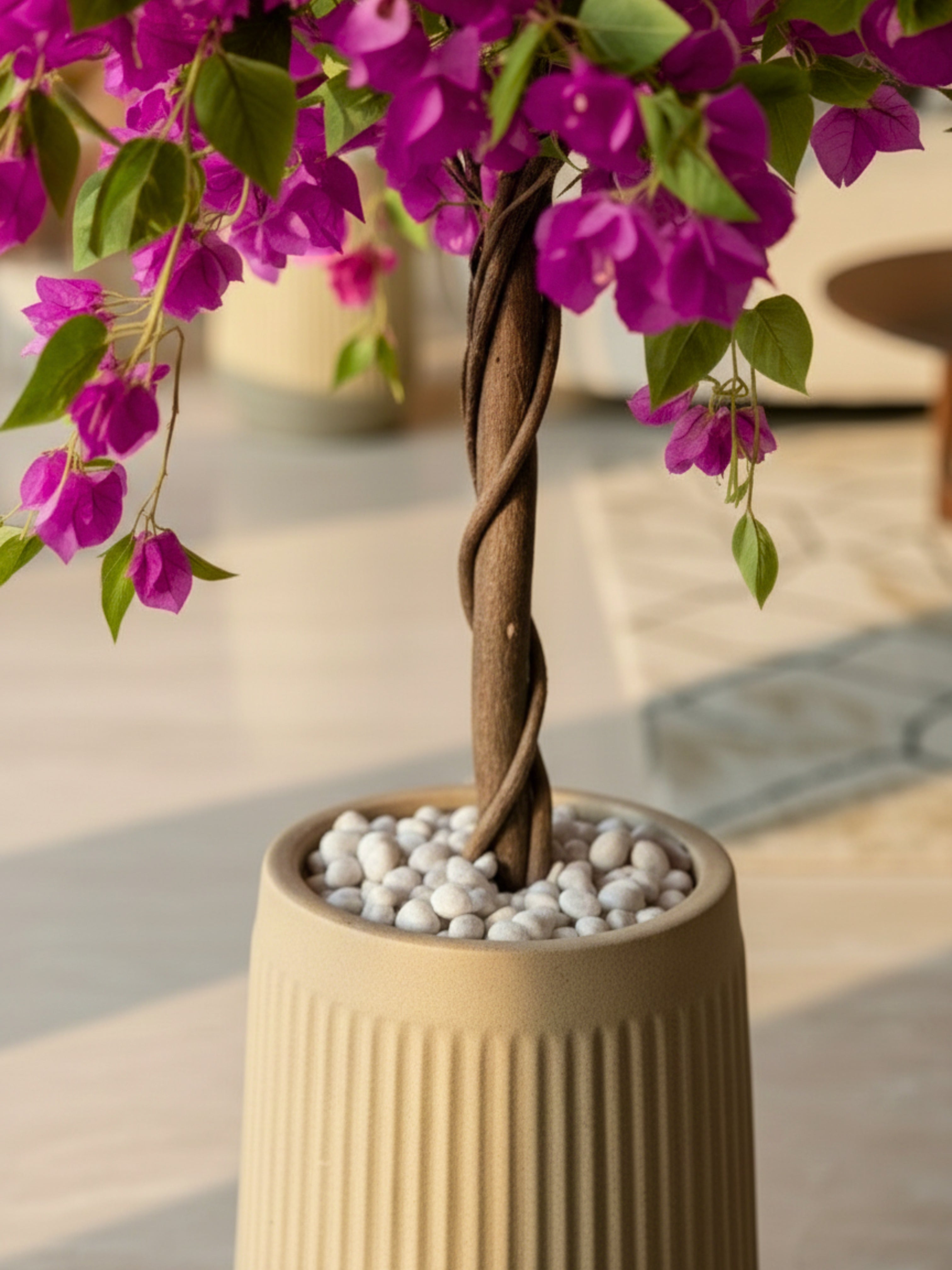 Artificial Purple Bougainvillea Plant - 3 Feet