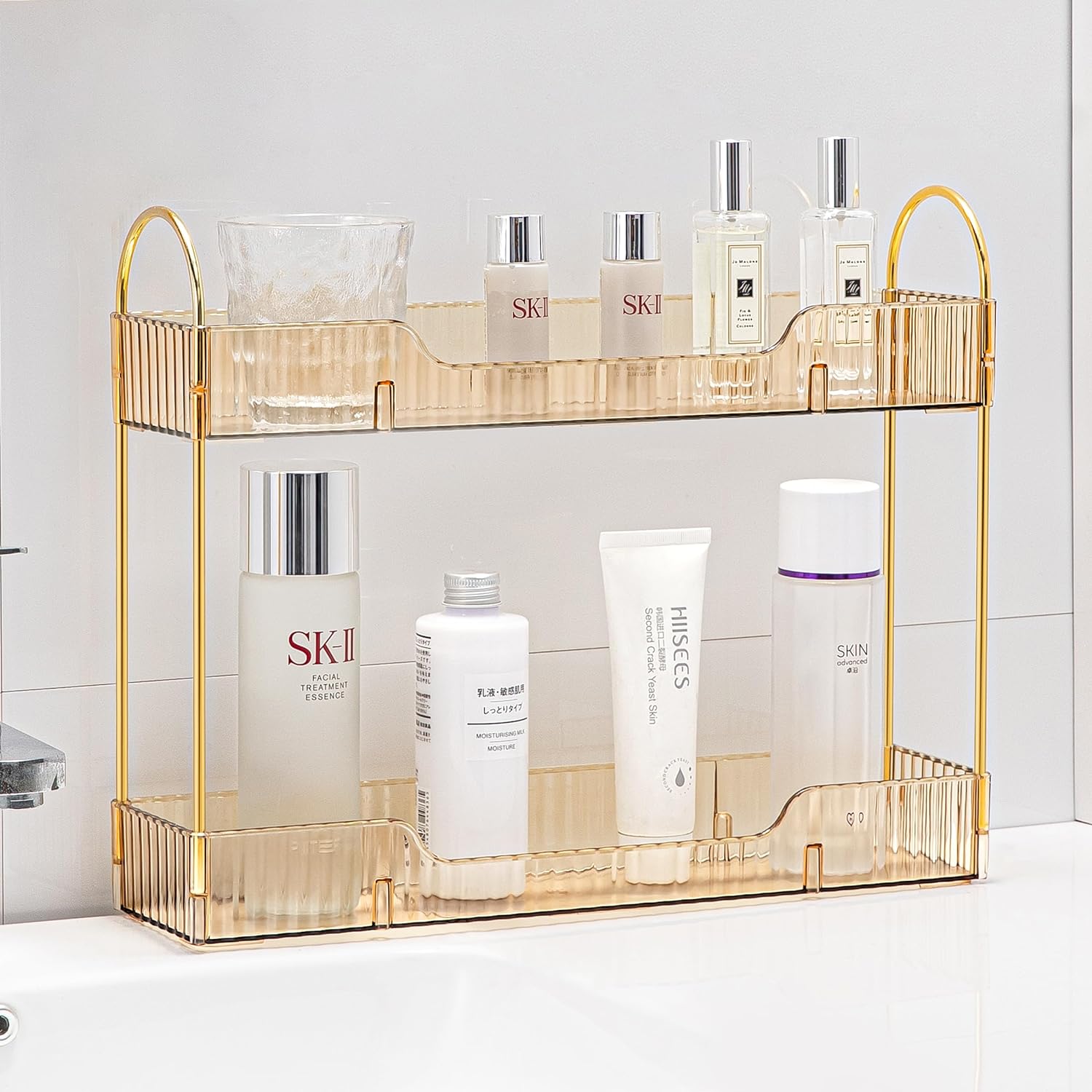 Bathroom Countertop Organiser - Amber