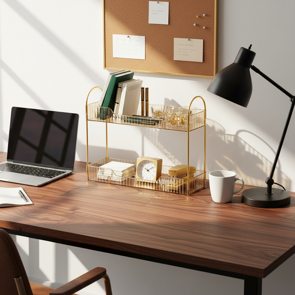 Bathroom Countertop Organiser - Amber