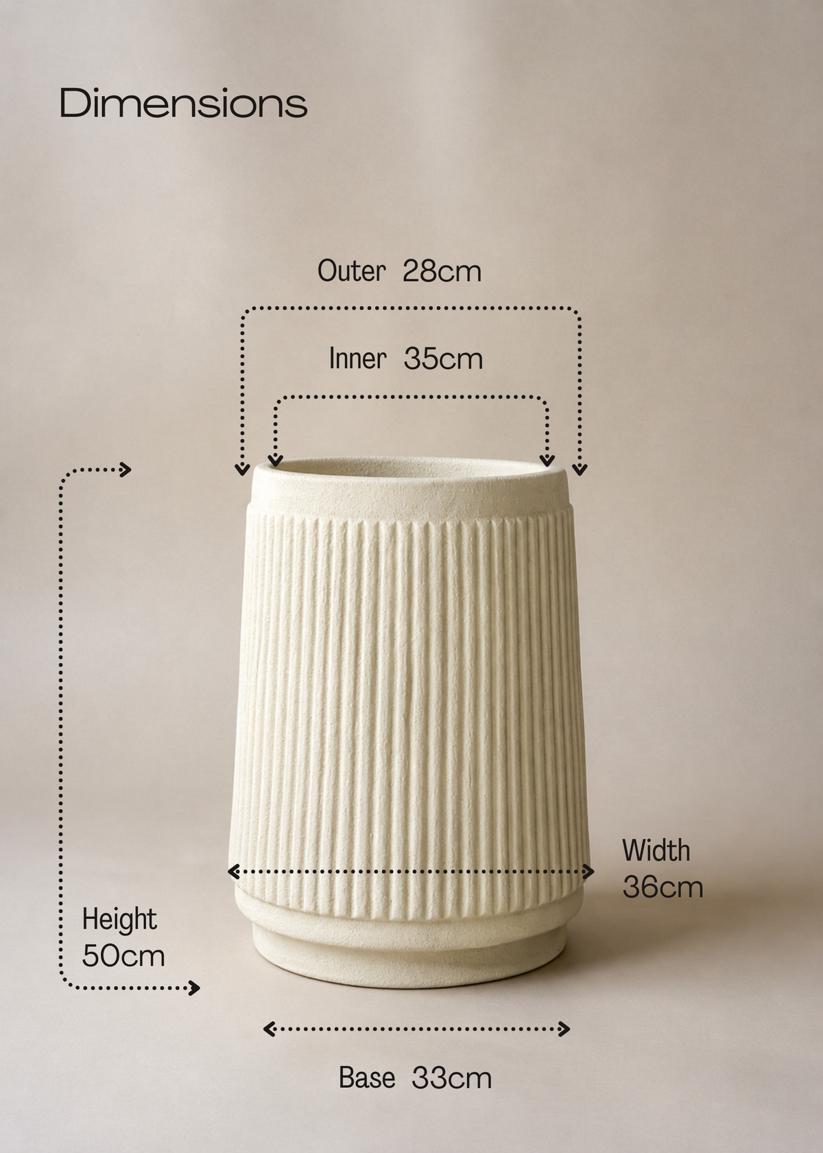 Hanover Ivory Planter