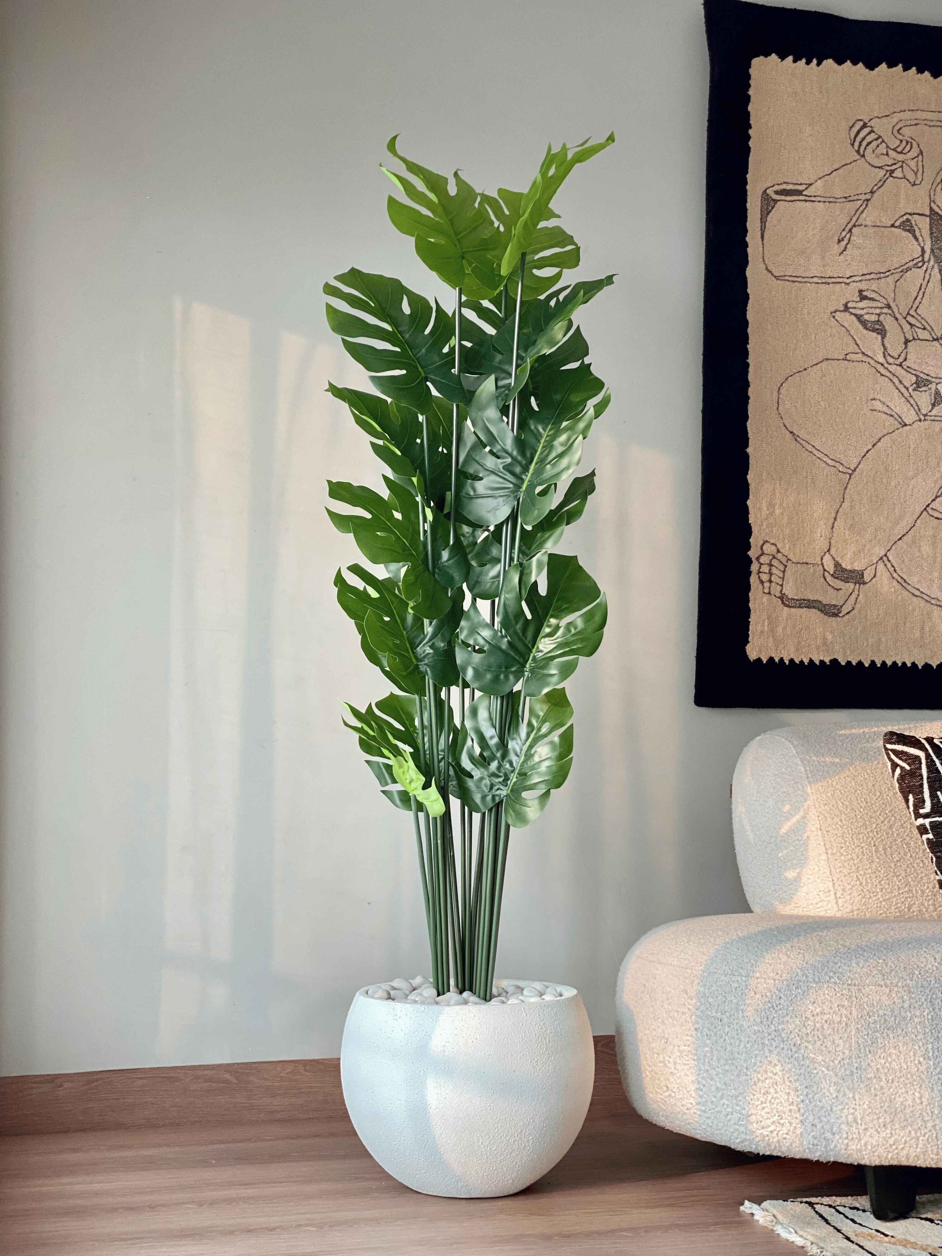 Artificial Lush Monstera Plant - 6 Feet
