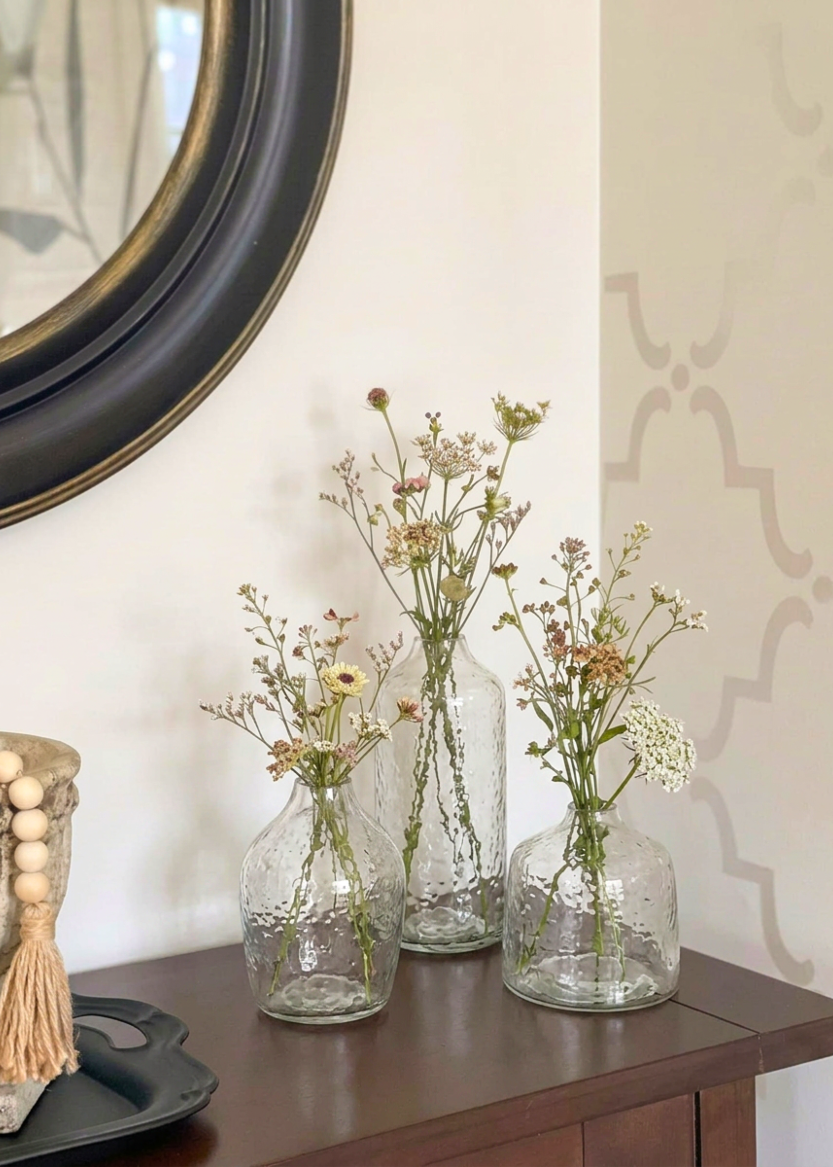 Elma Glass Vase - Transparent (Set of 3)