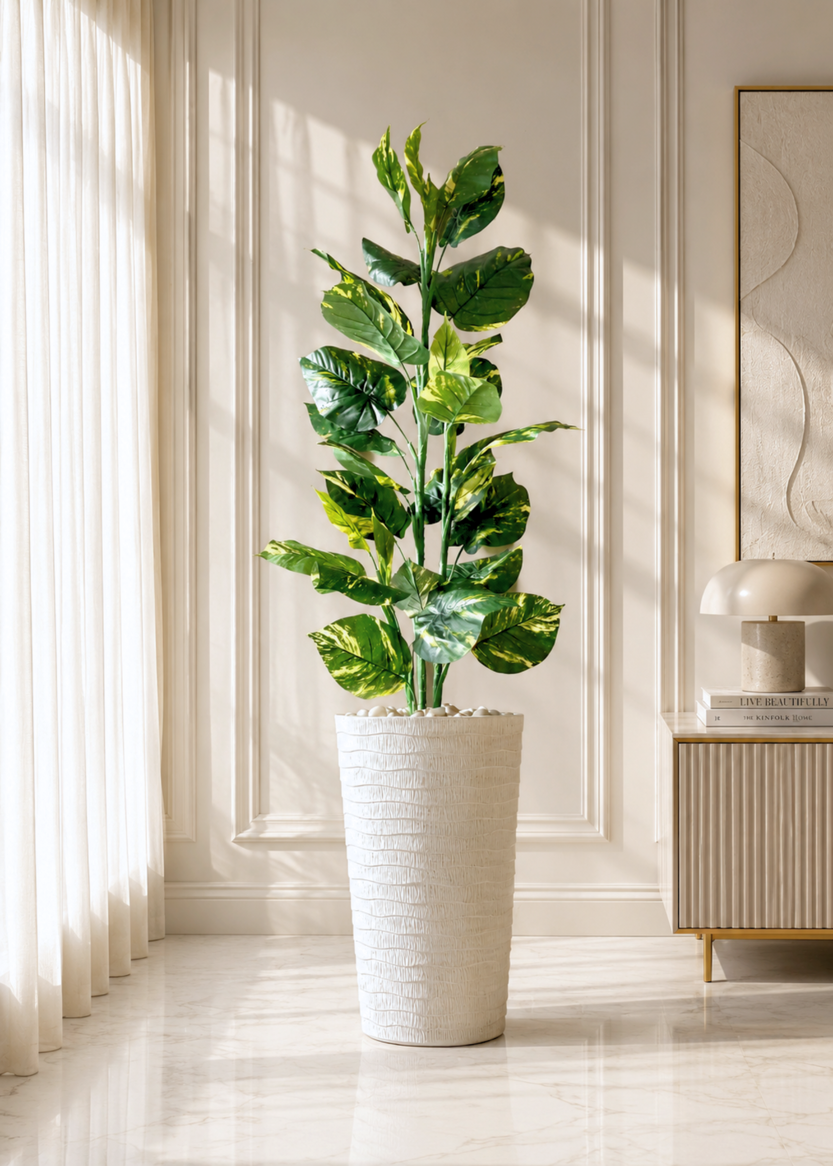 Edena Planters - White