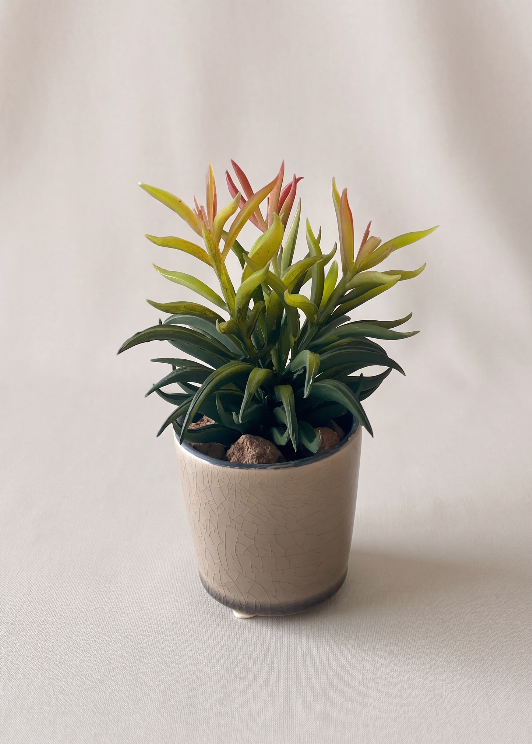 Artificial Bromeliad Tabletop Plant