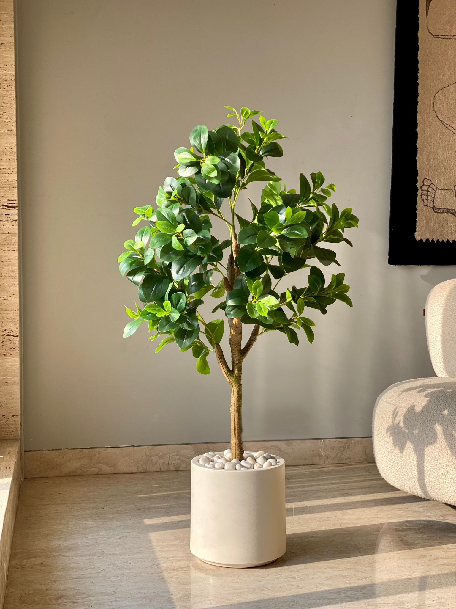 Artificial Peperomia Plant - 4 Feet