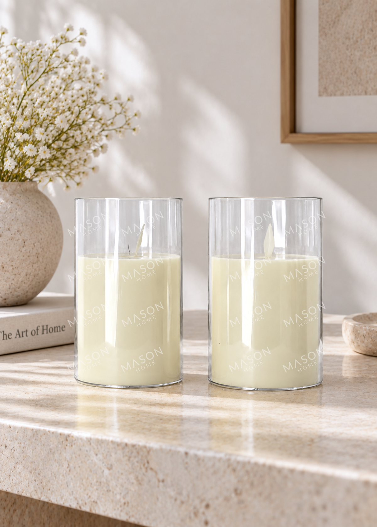Glow LED Candle - Large (Set 2)