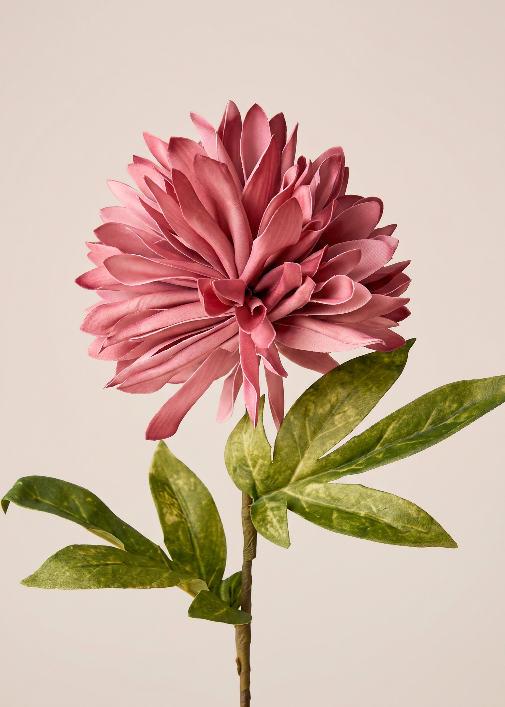 Artificial Dali Dahlia Flower Stem - Pink (One Stem)