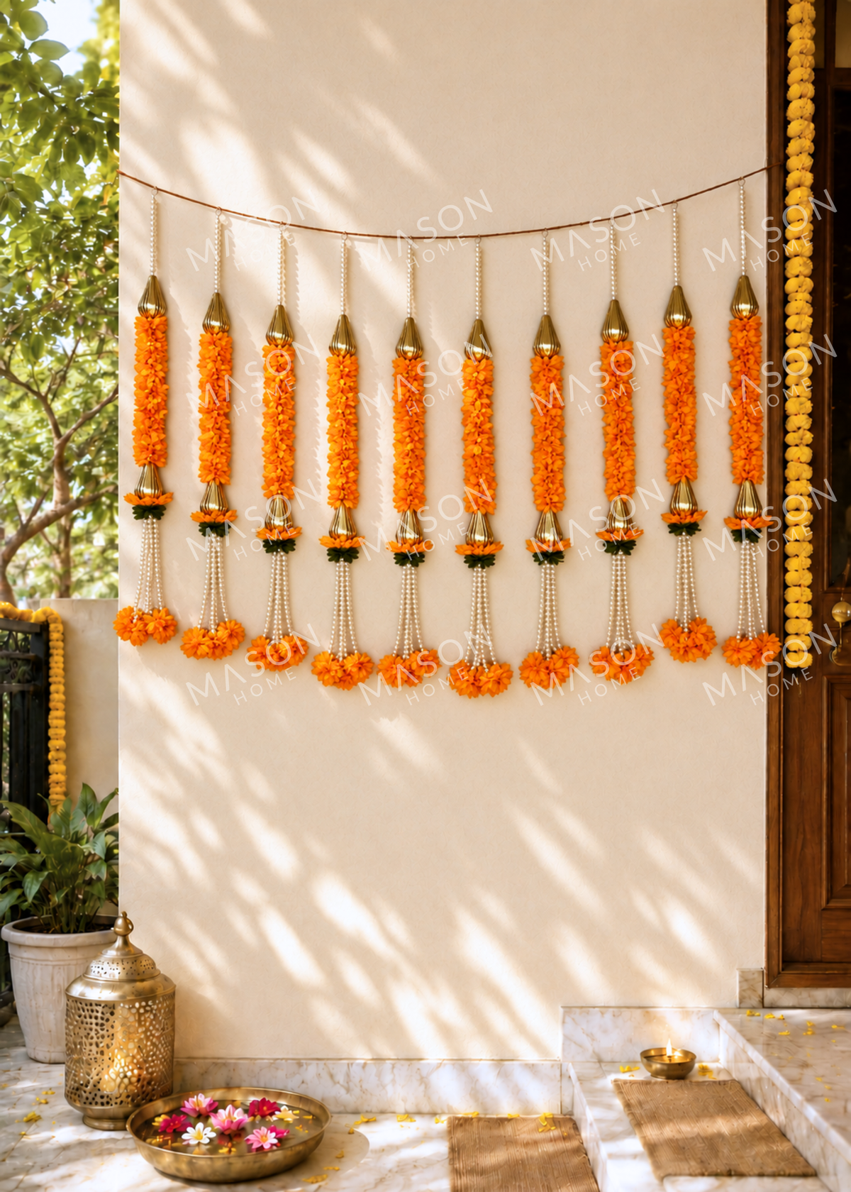 Festive Blush Royale Ladi Yellow - Set of 10