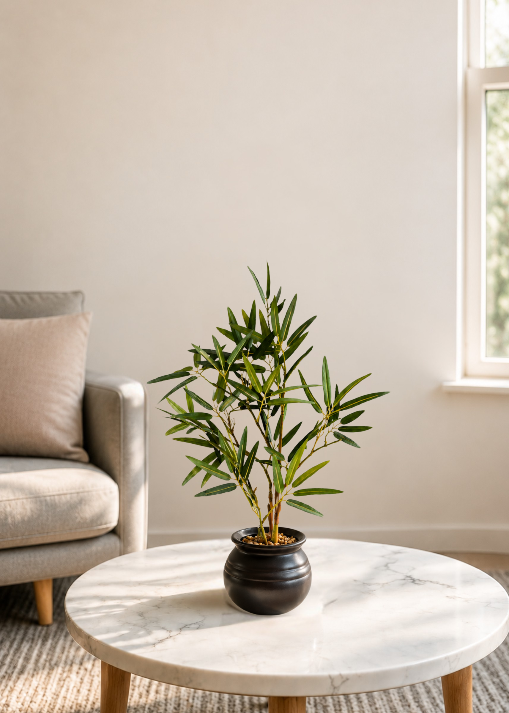 Artificial Lucky Bamboo Bonsai Plant