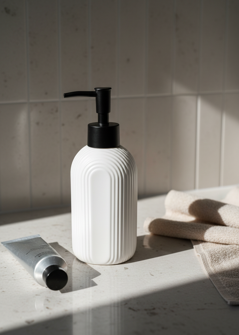 Mono Bathroom Dispenser - White