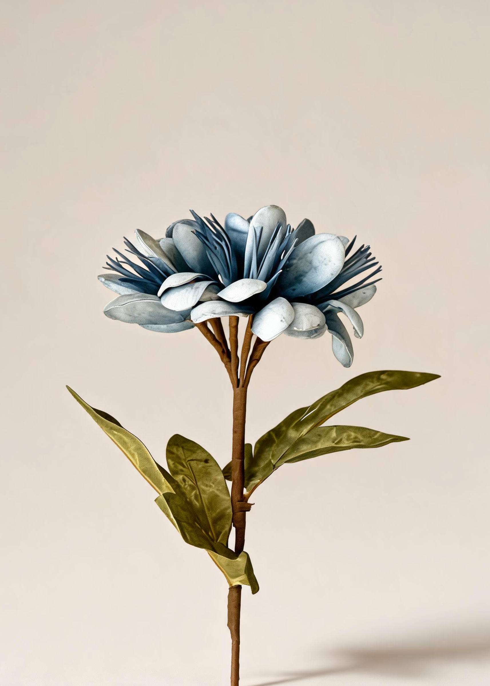 Artificial Peruvian Lily Stem - Blue (One Stem)