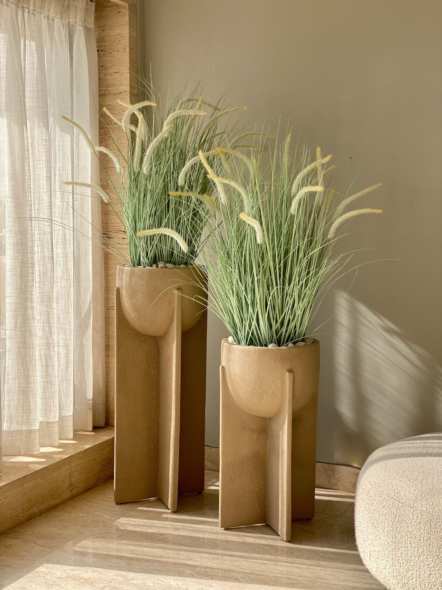 Arcadia Planters - Beige