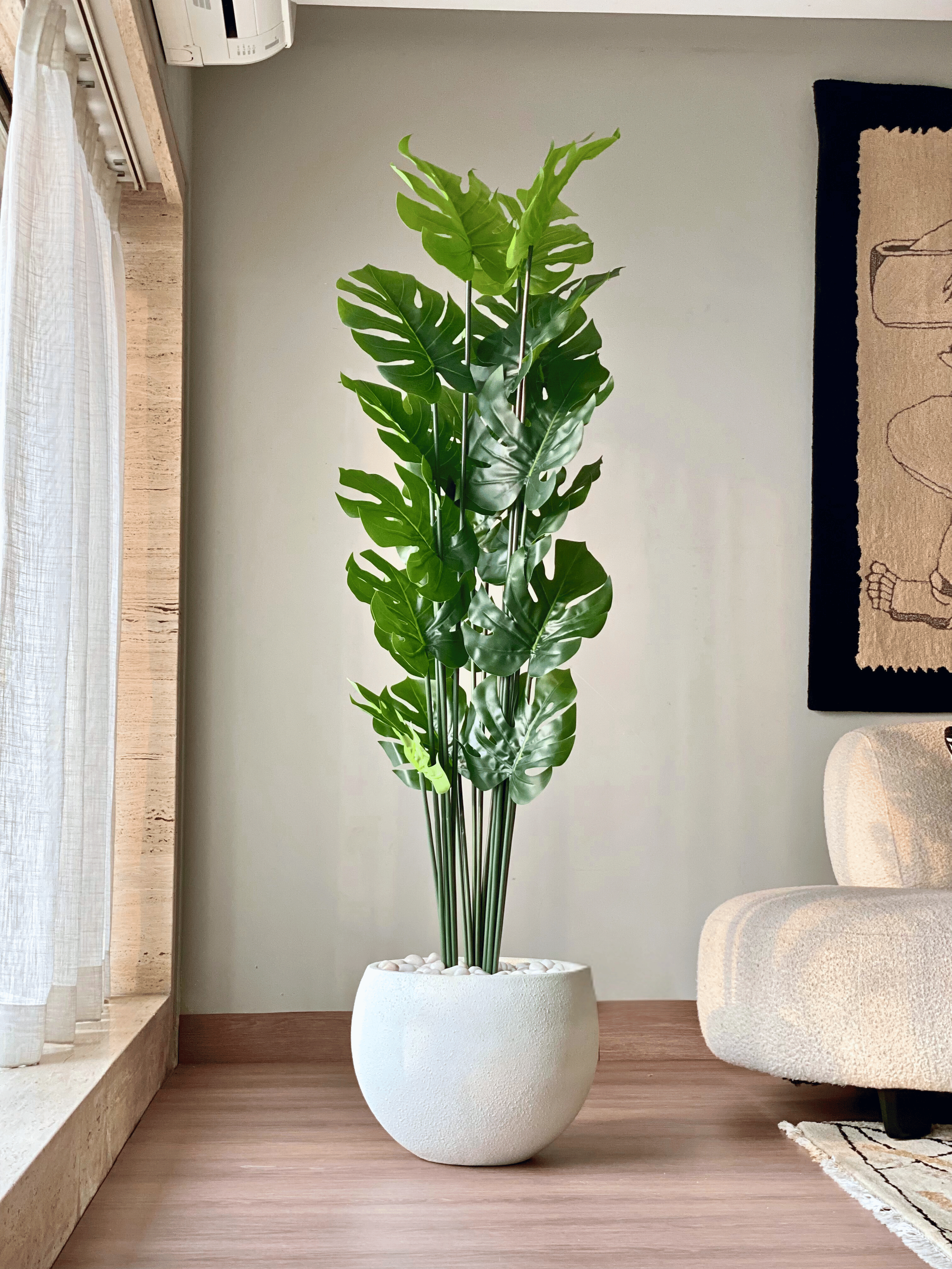 Artificial Lush Monstera Plant - 6 Feet