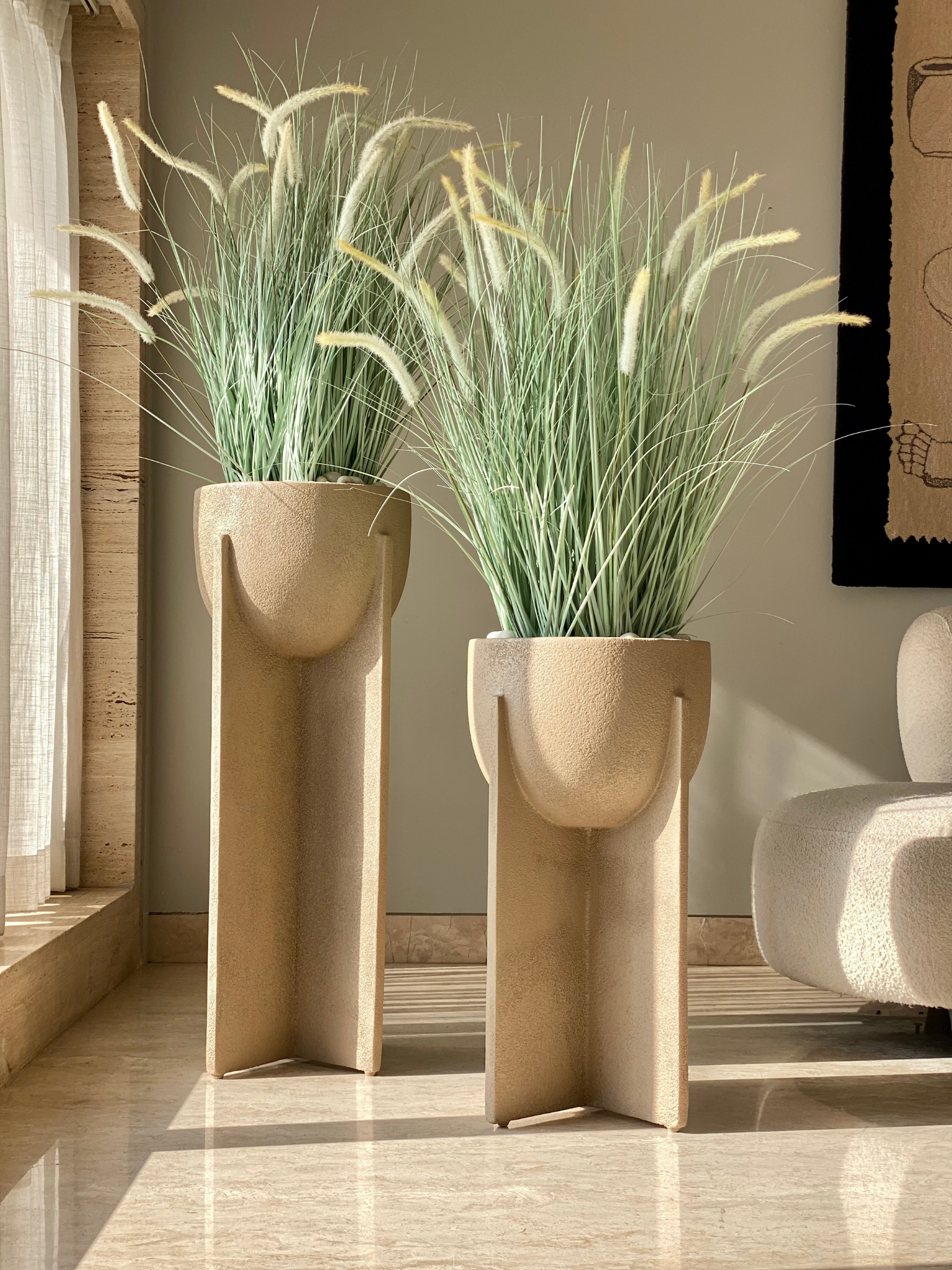 Arcadia Planters - Beige