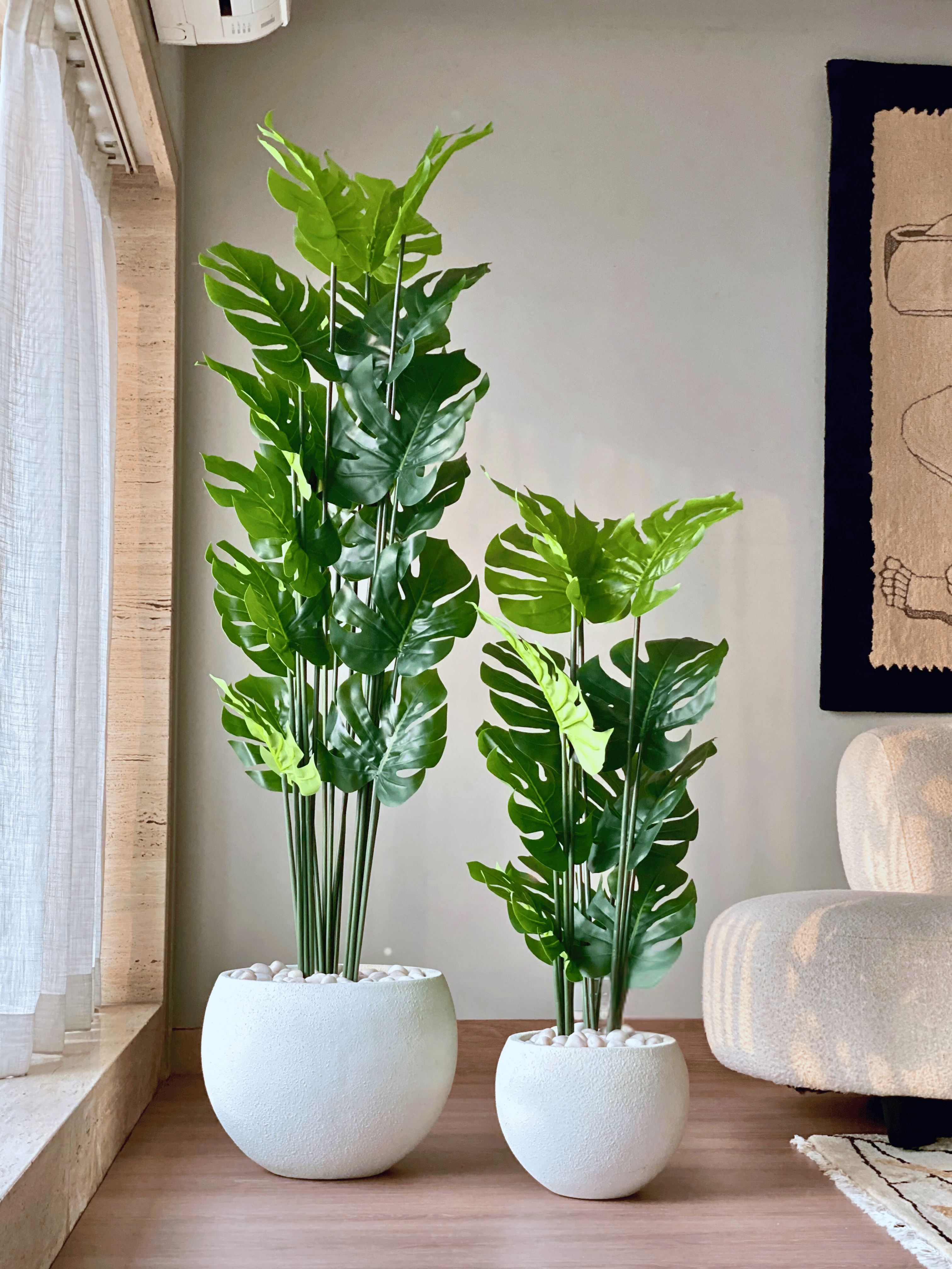 Artificial Lush Monstera Plant - 4 Feet