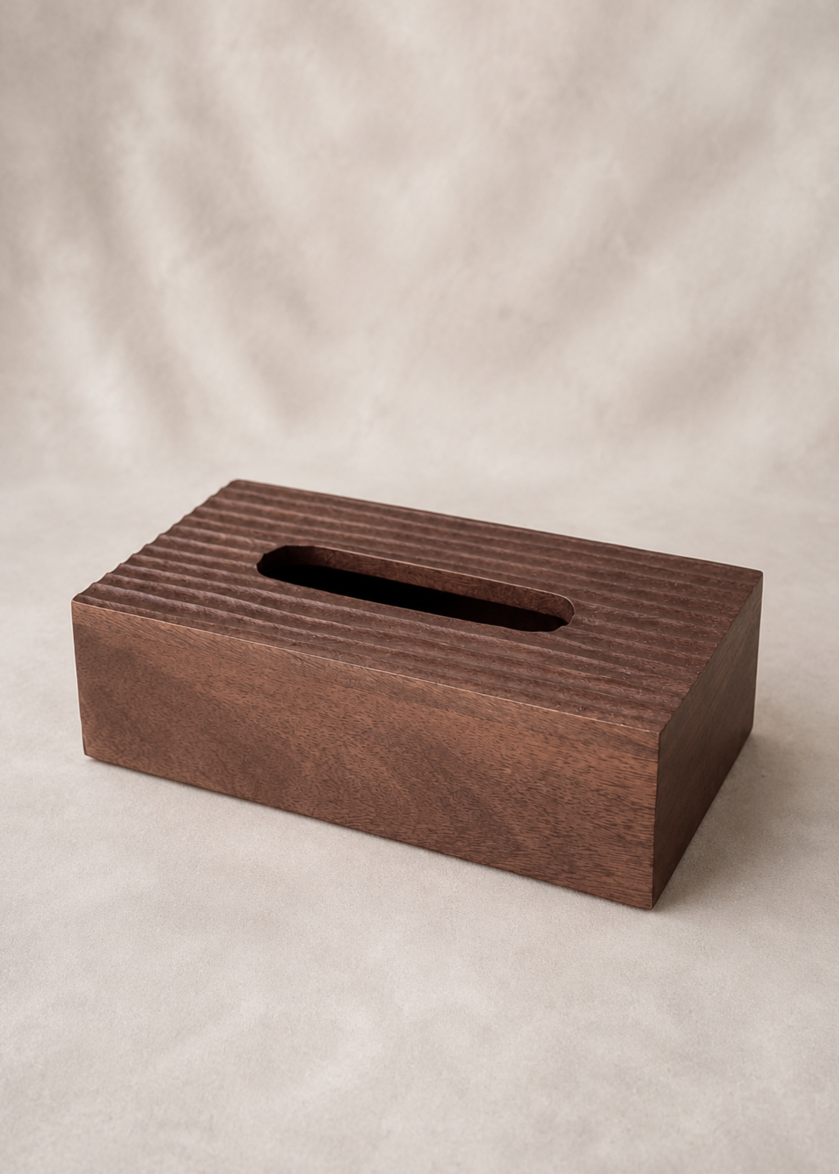 Contour Wooden Tissue Box
