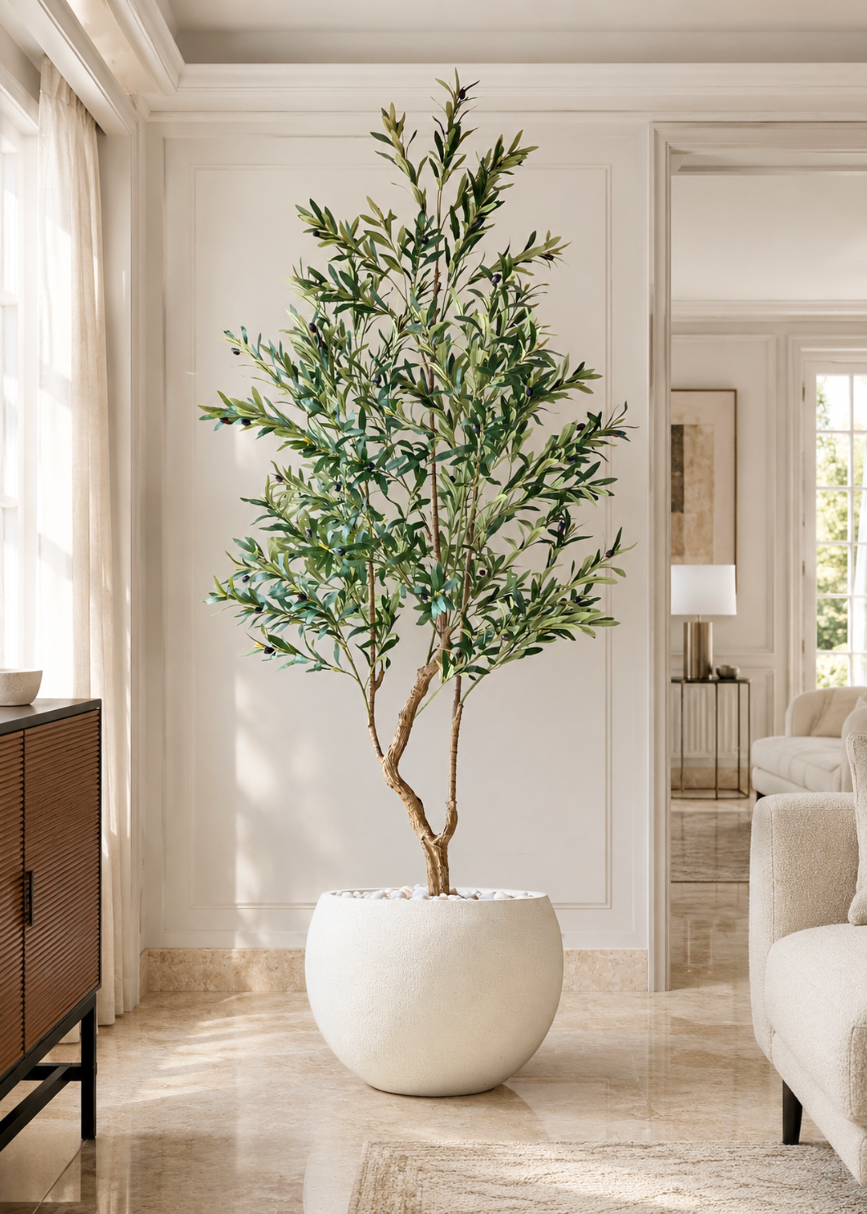 Artificial Olive Serene Plant - 7 Feet